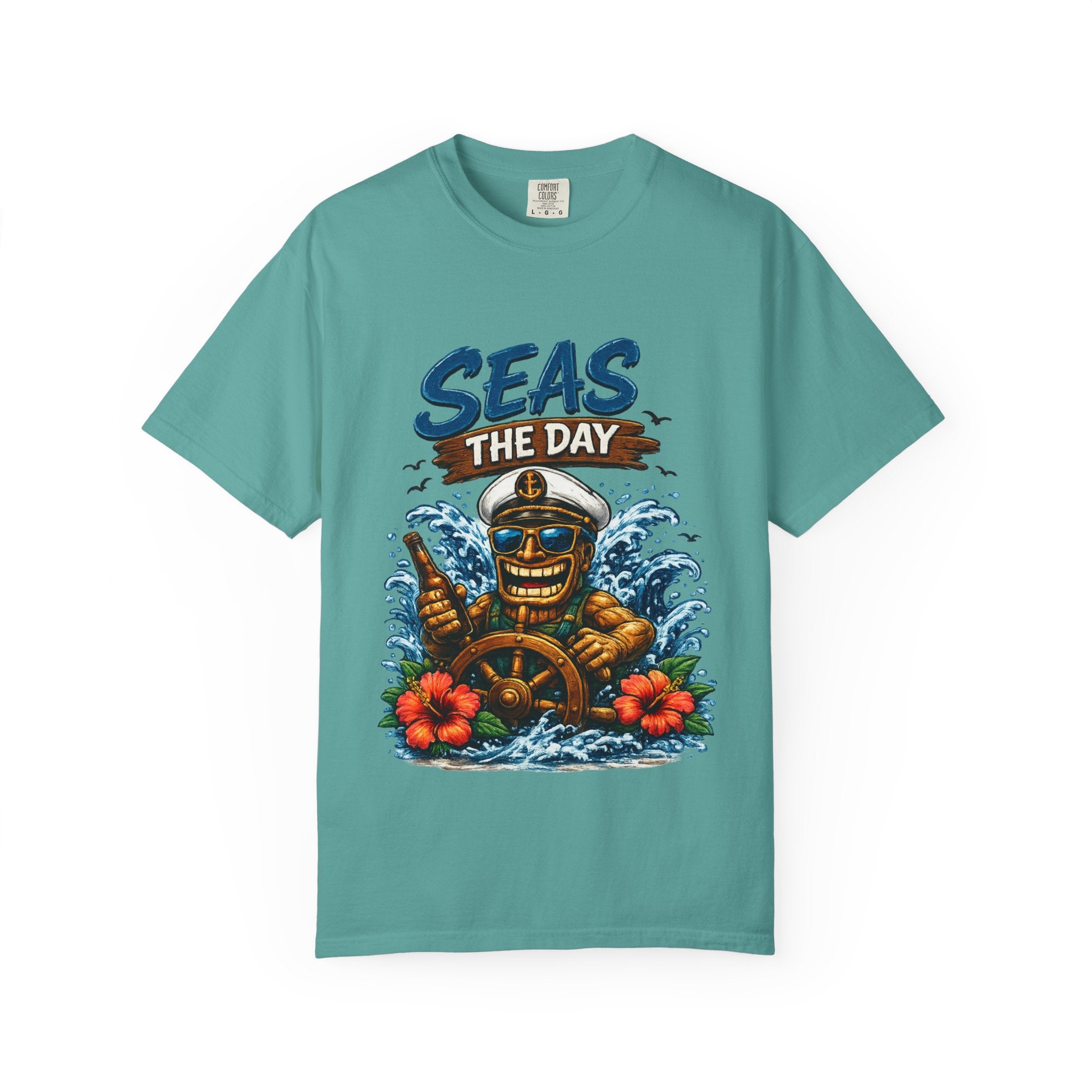 Seas the Day T-Shirt — Tropical Tiki Beach Tee