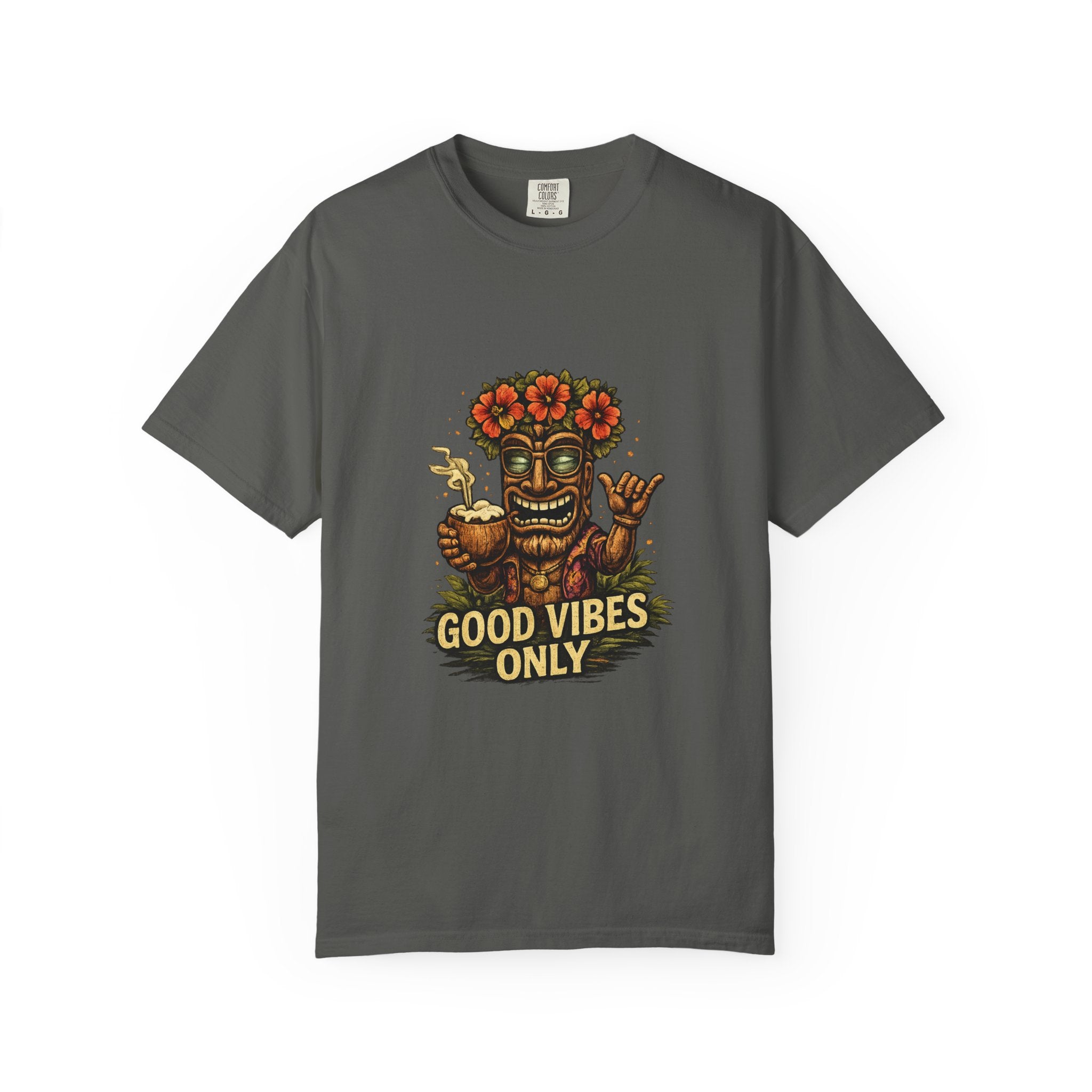 Good Vibes Only T-Shirt — Tropical Tiki Beach Tee
