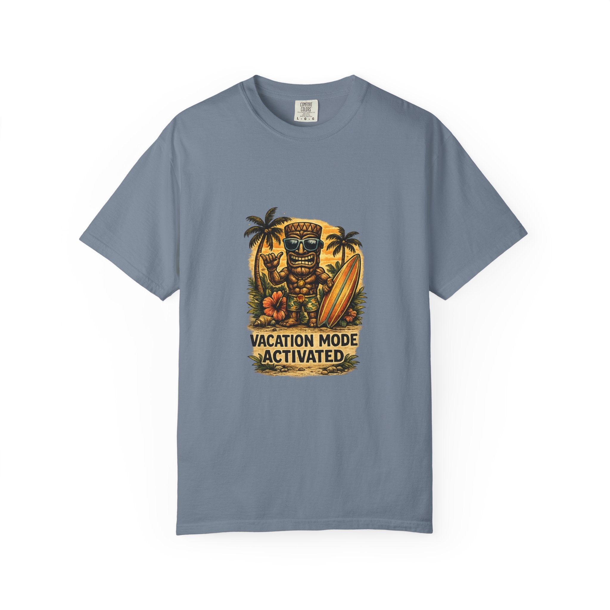Vacation Mode Activated 3 T-Shirt — Tropical Tiki Beach Tee