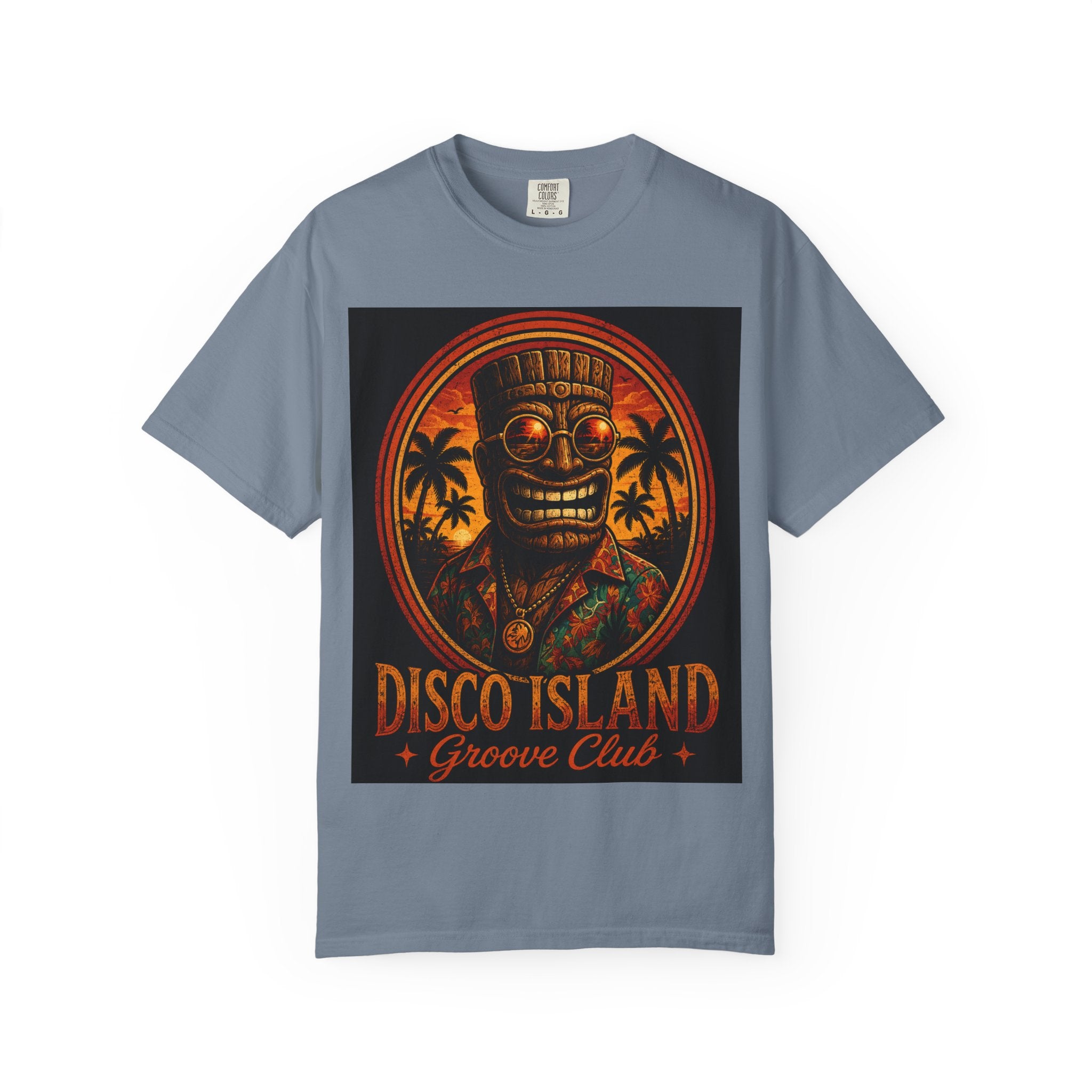Disco Island Groove Club T-Shirt — Tropical Tiki Beach Tee