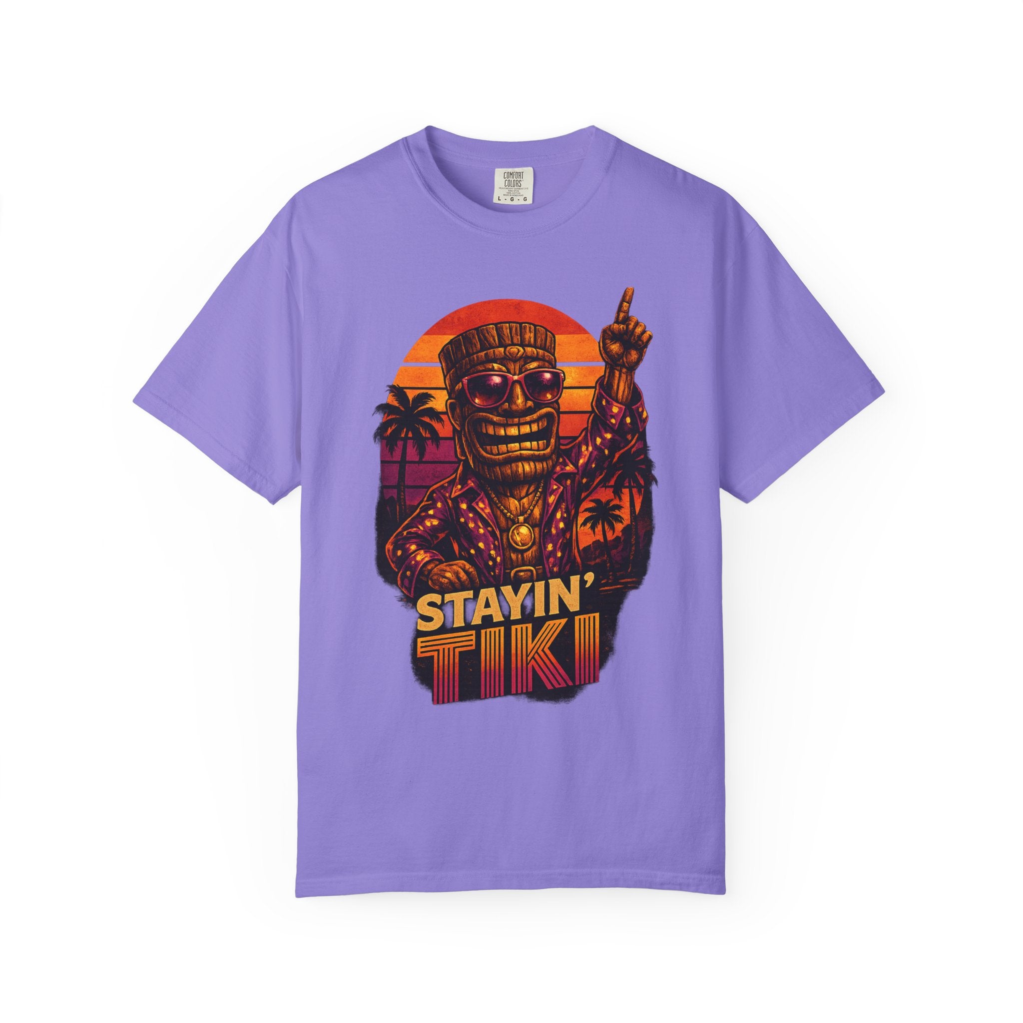 Stayin' Tiki T-Shirt — Tropical Tiki Beach Tee