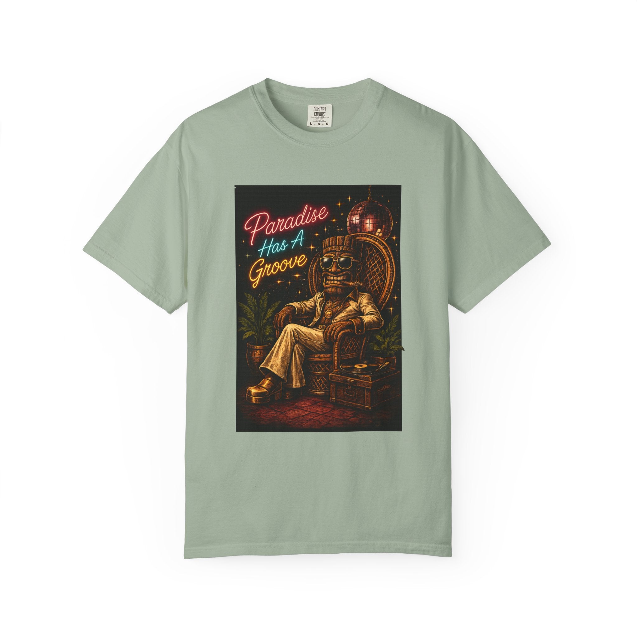 Paradise Groove T-Shirt — Tropical Tiki Beach Tee