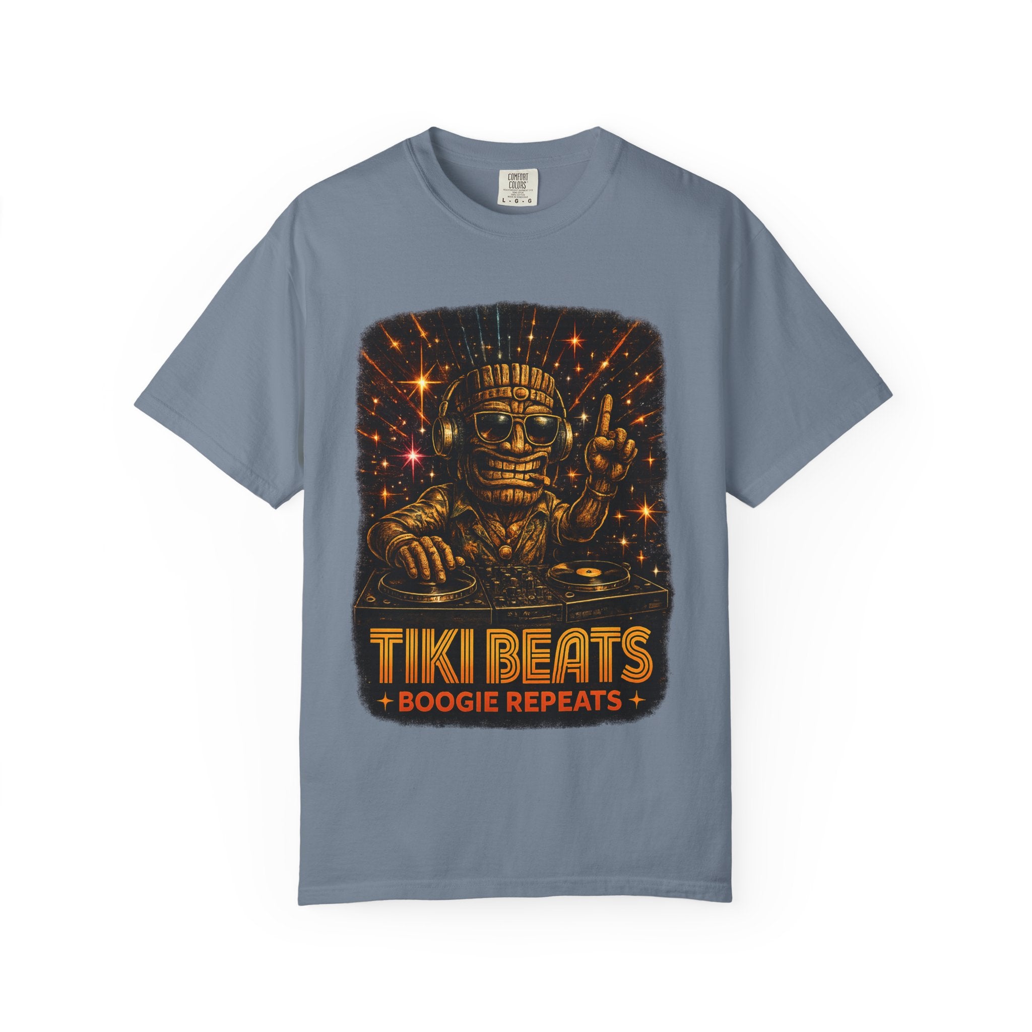 Tiki Beats T-Shirt — Tropical Tiki Beach Tee