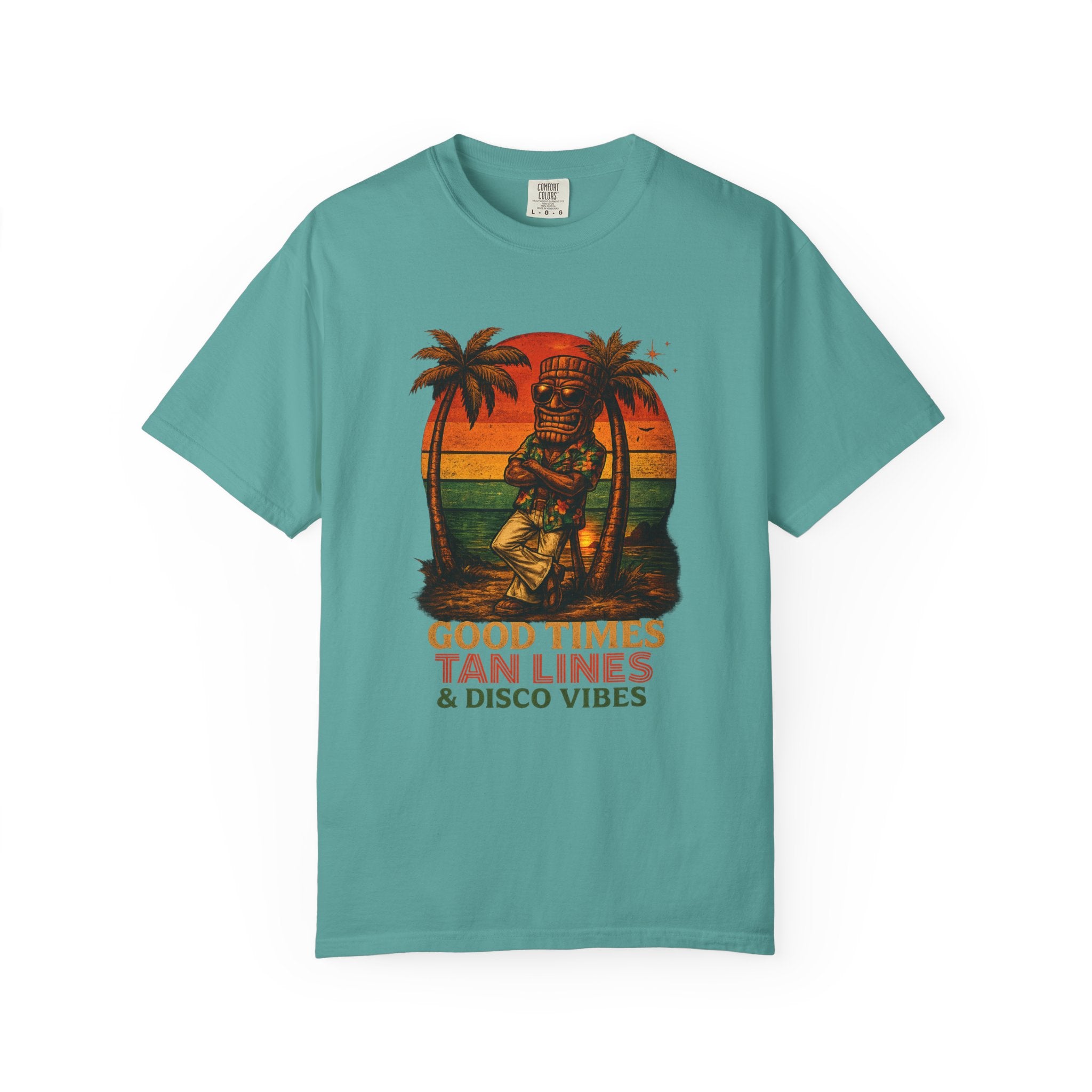 Good Times Tiki Disco T-Shirt — Tropical Tiki Beach Tee