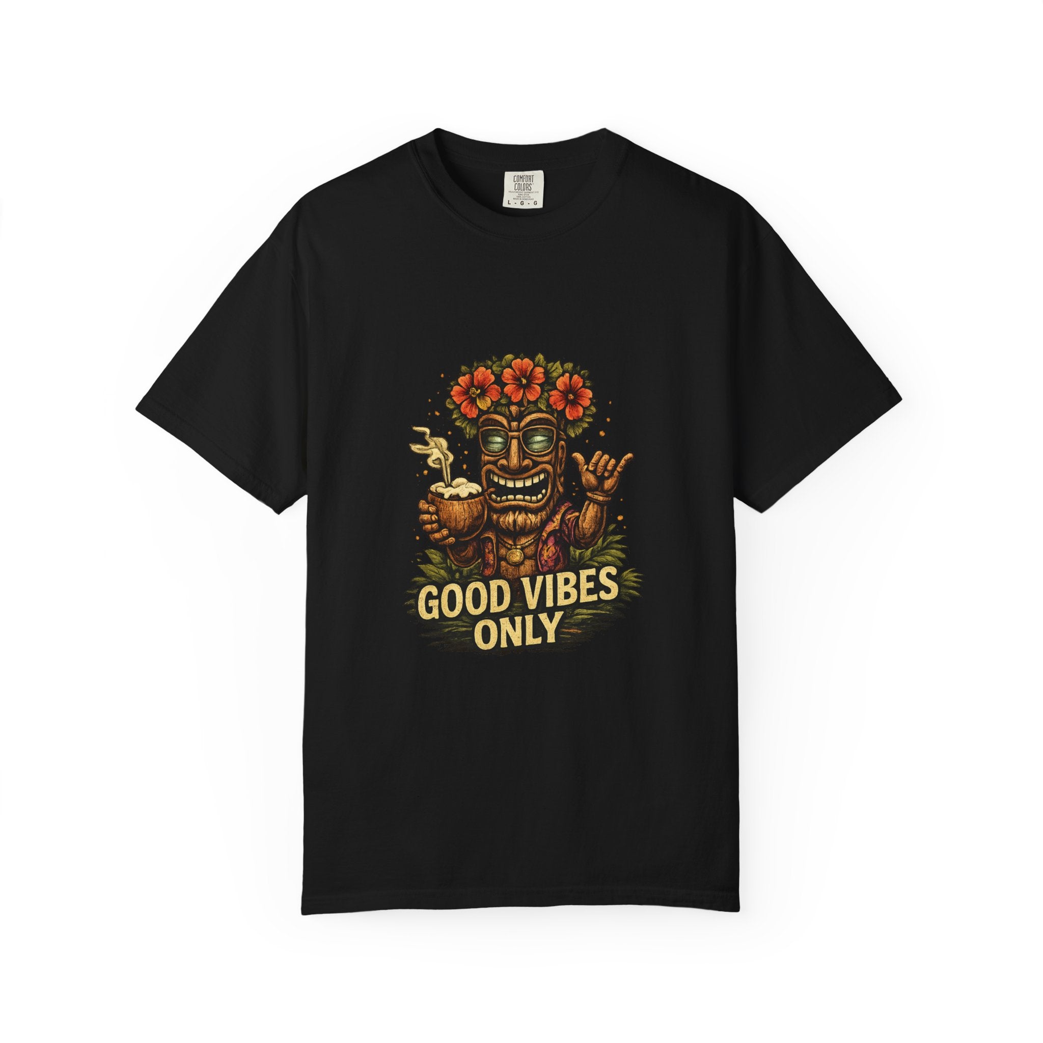 Good Vibes Only T-Shirt — Tropical Tiki Beach Tee