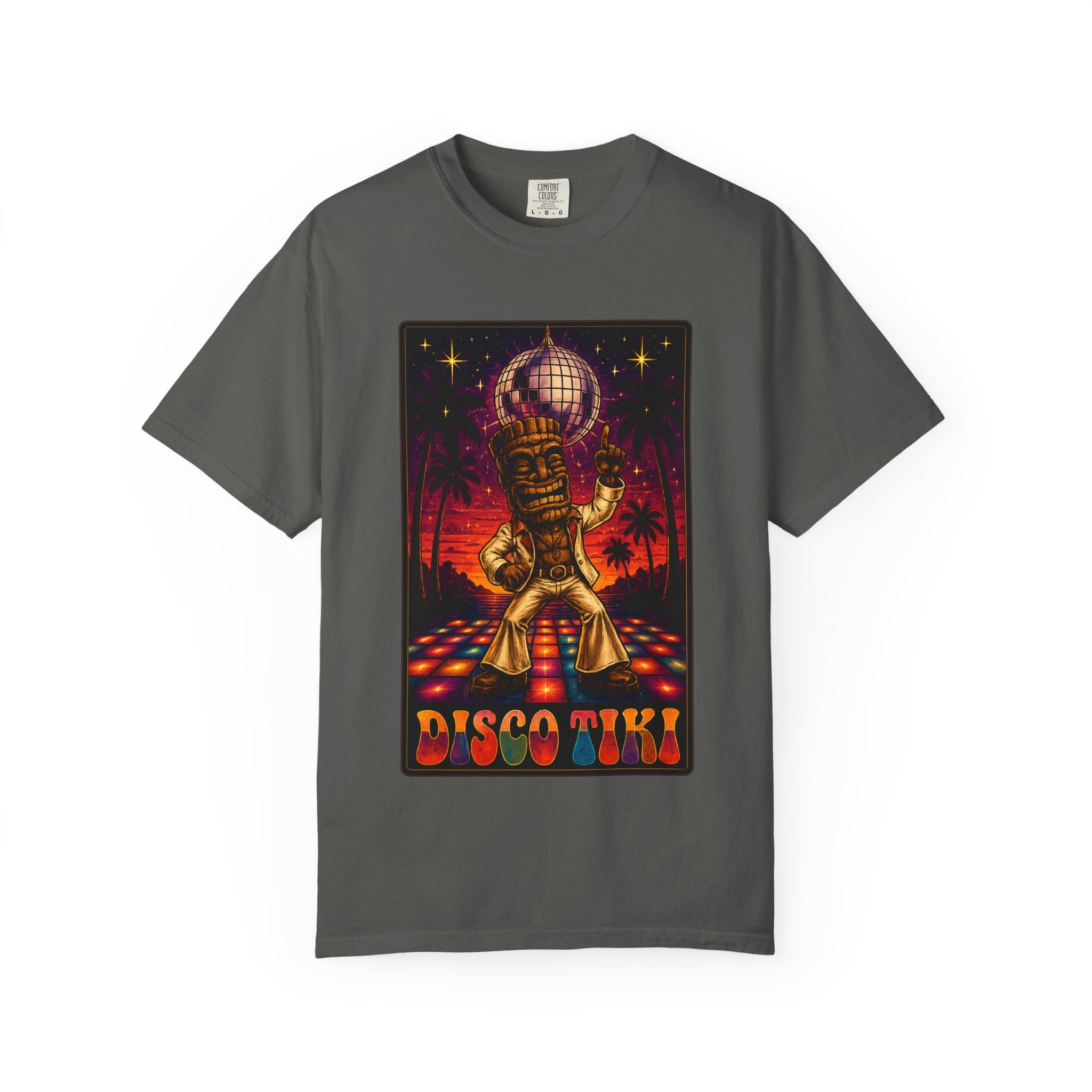Tiki Disco One T-Shirt — Tropical Tiki Beach Tee