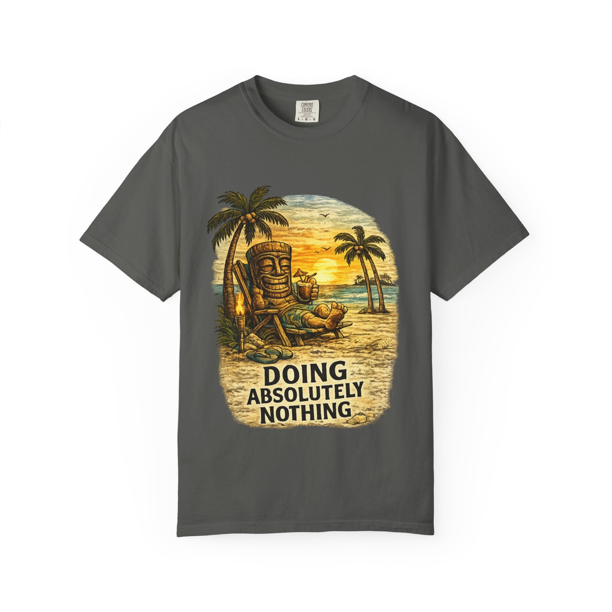 Doing Absolutely Nothing T-Shirt — Tropical Tiki Beach Tee