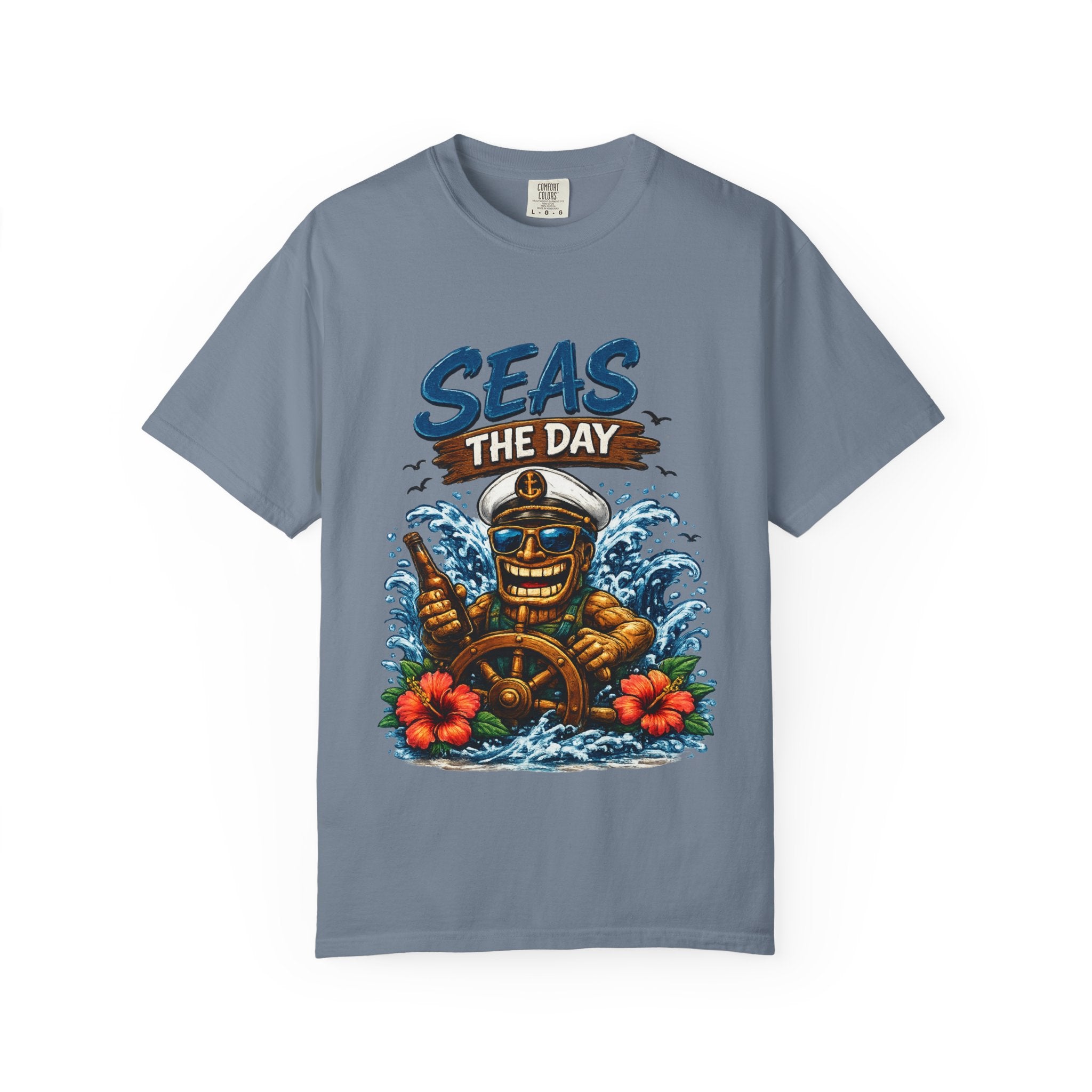 Seas the Day T-Shirt — Tropical Tiki Beach Tee