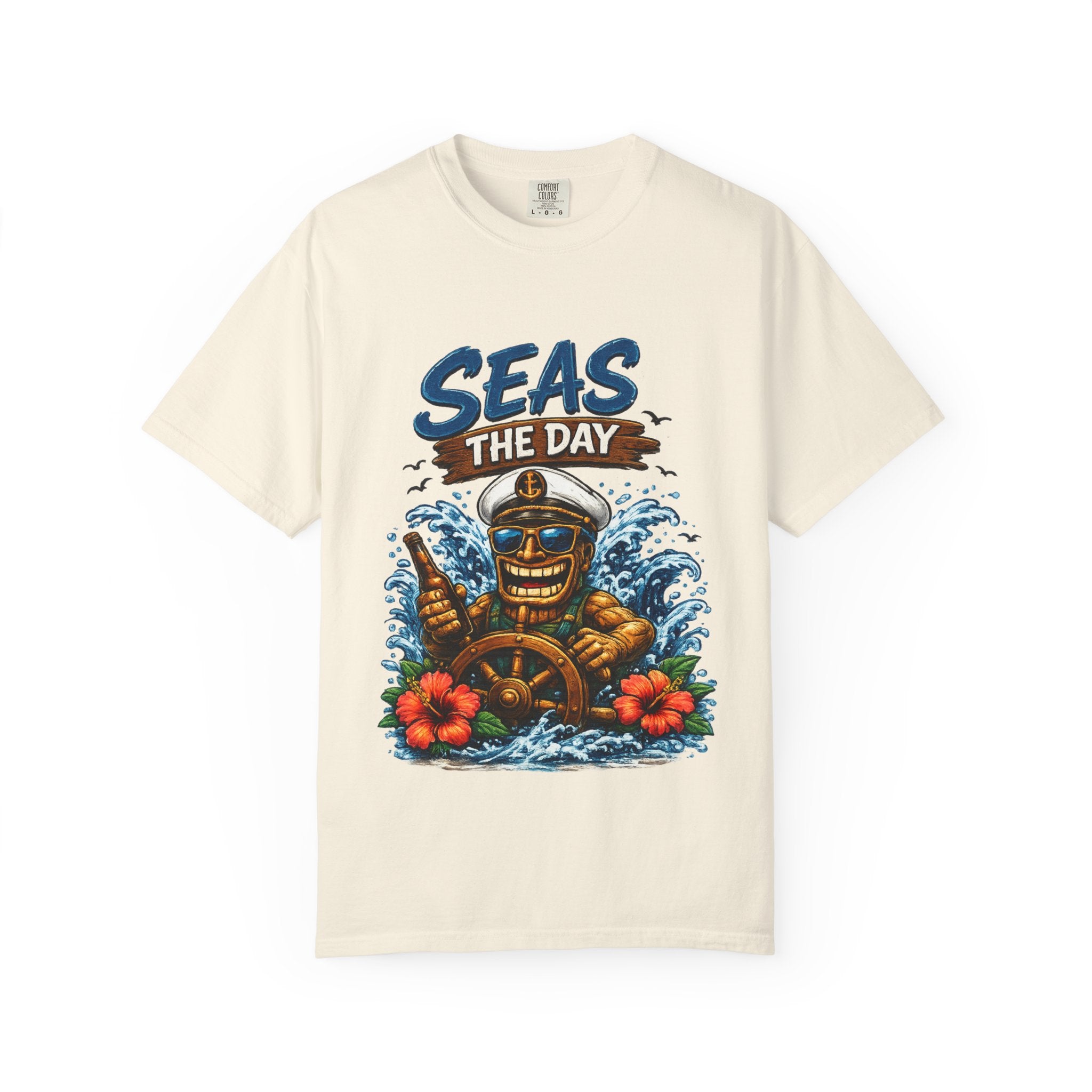 Seas the Day T-Shirt — Tropical Tiki Beach Tee
