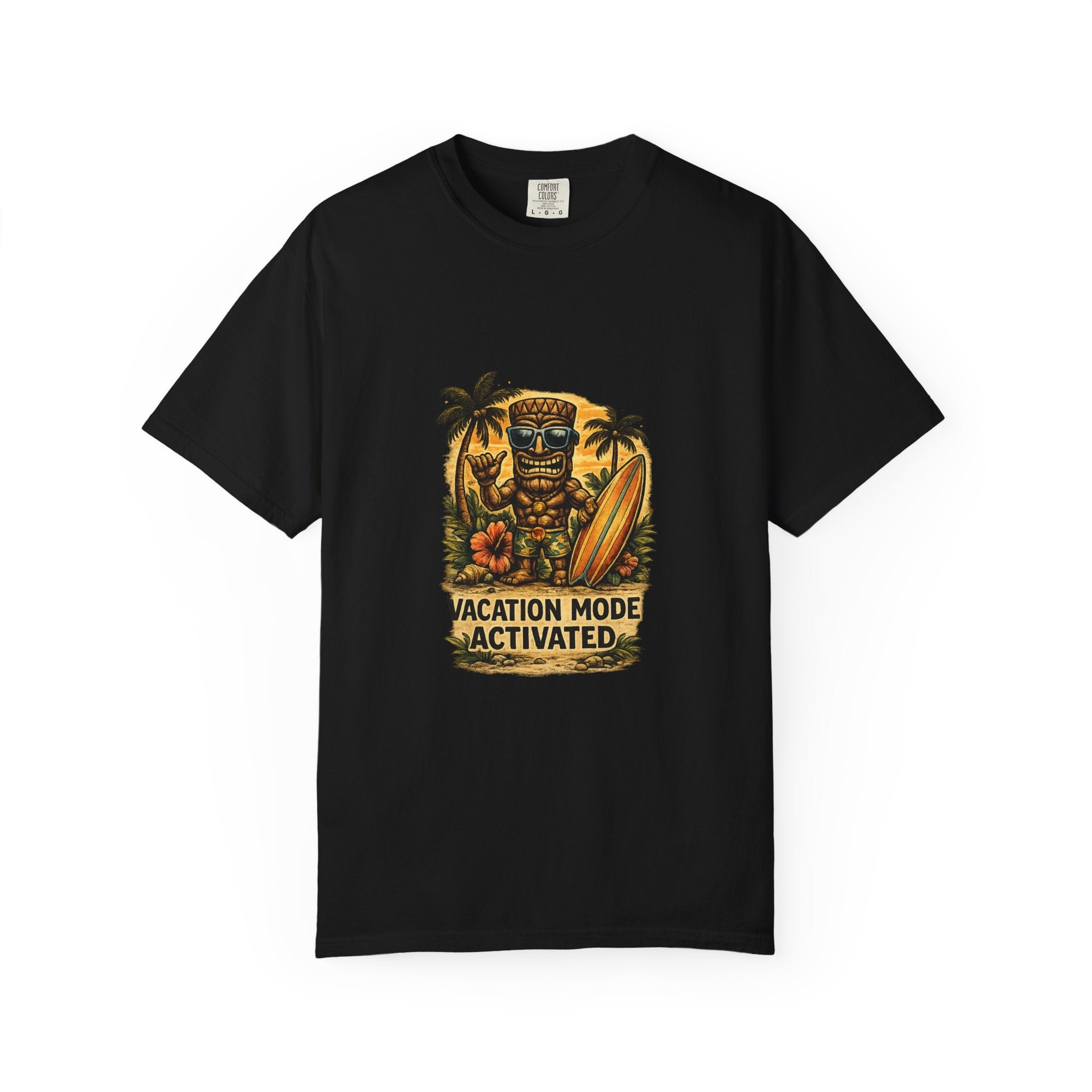 Vacation Mode Activated 3 T-Shirt — Tropical Tiki Beach Tee