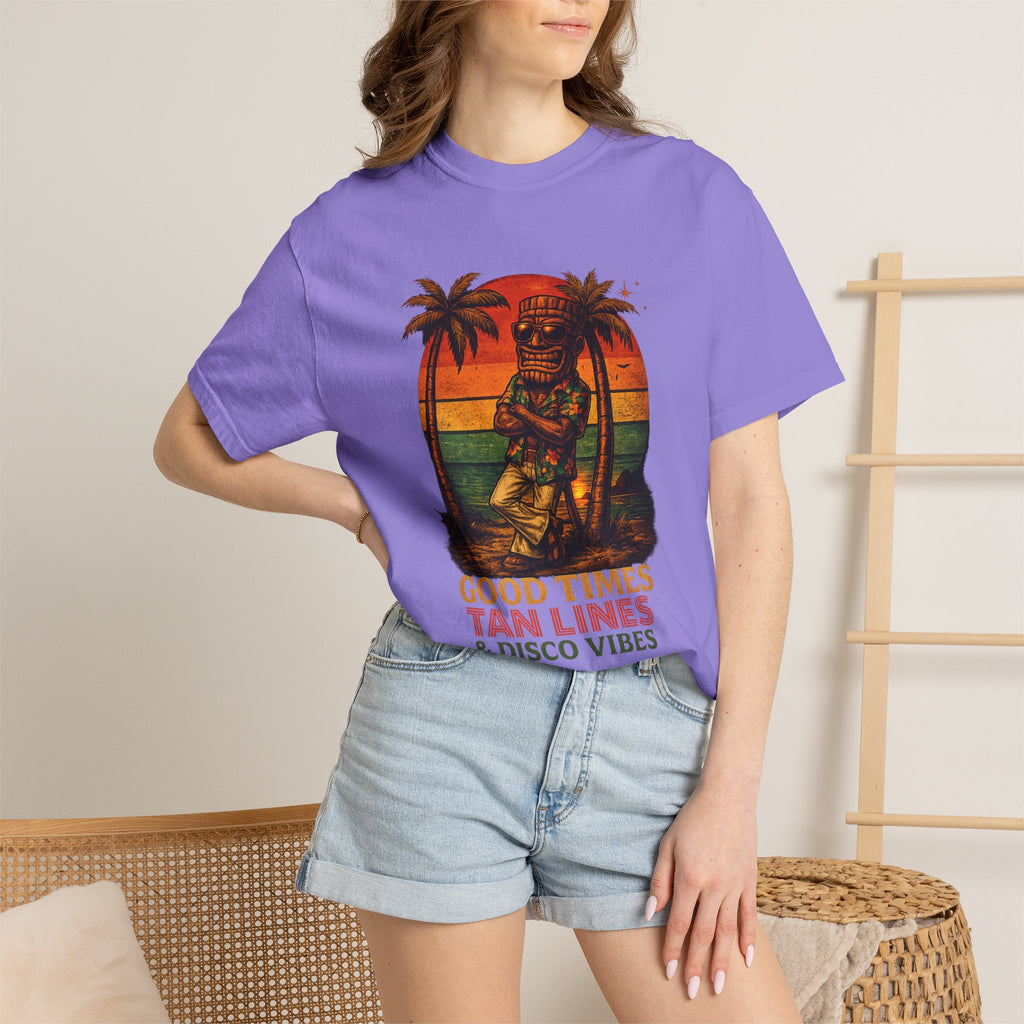 Good Times Tiki Disco T-Shirt — Tropical Tiki Beach Tee