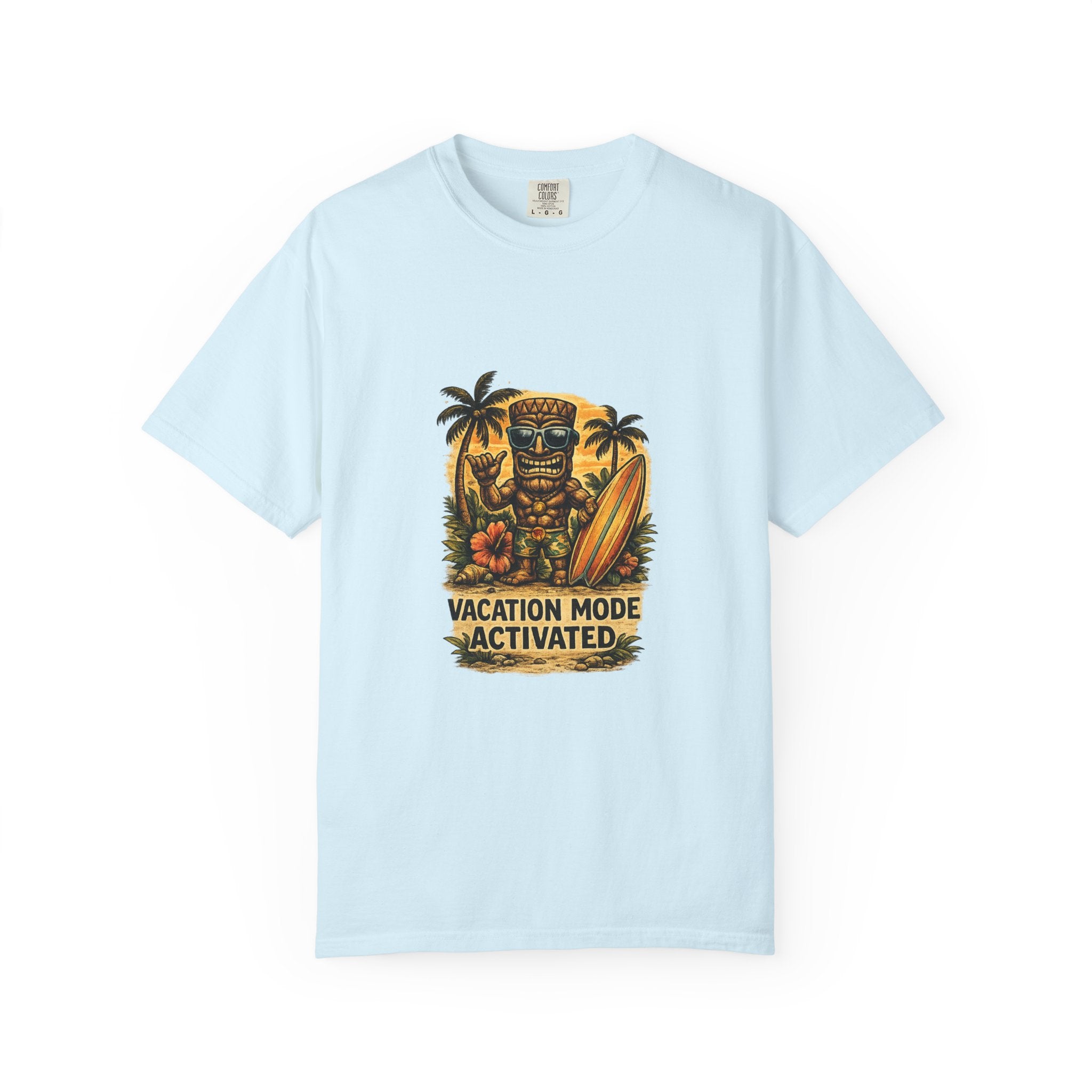 Vacation Mode Activated 3 T-Shirt — Tropical Tiki Beach Tee