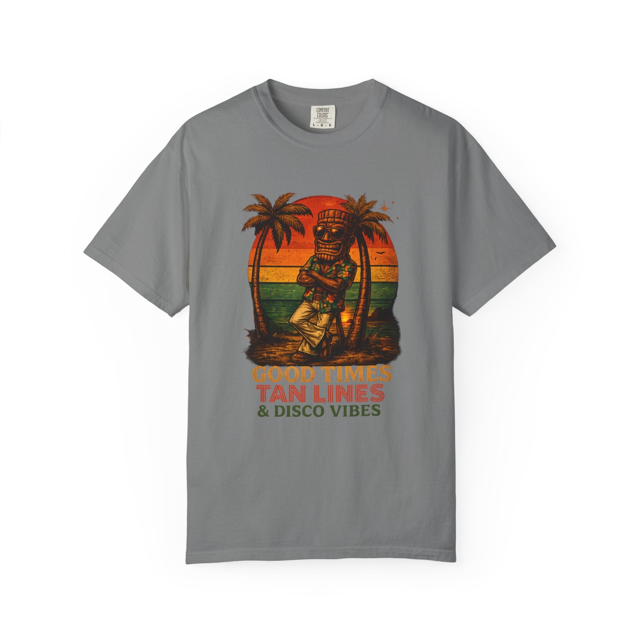 Good Times Tiki Disco T-Shirt — Tropical Tiki Beach Tee