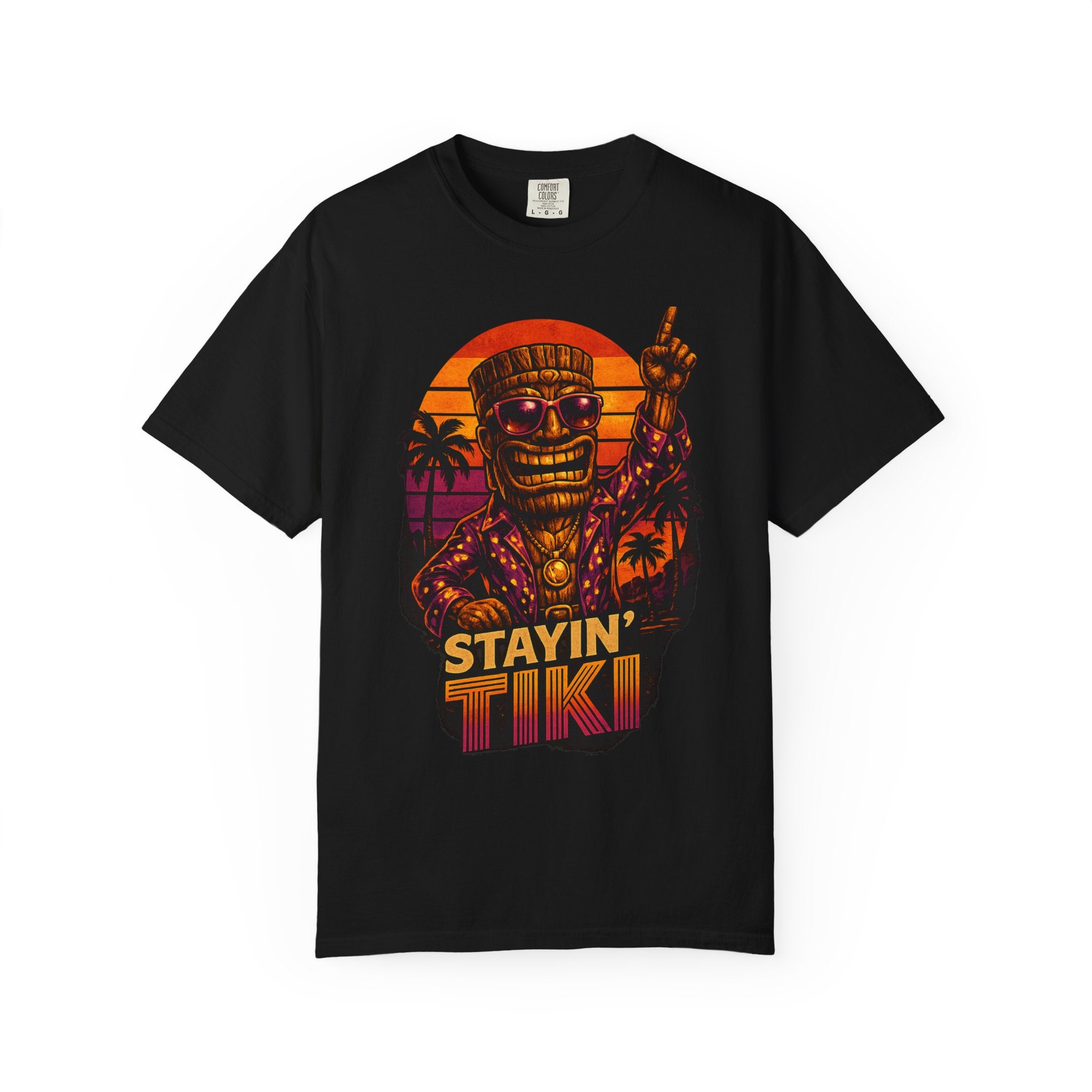 Stayin' Tiki T-Shirt — Tropical Tiki Beach Tee