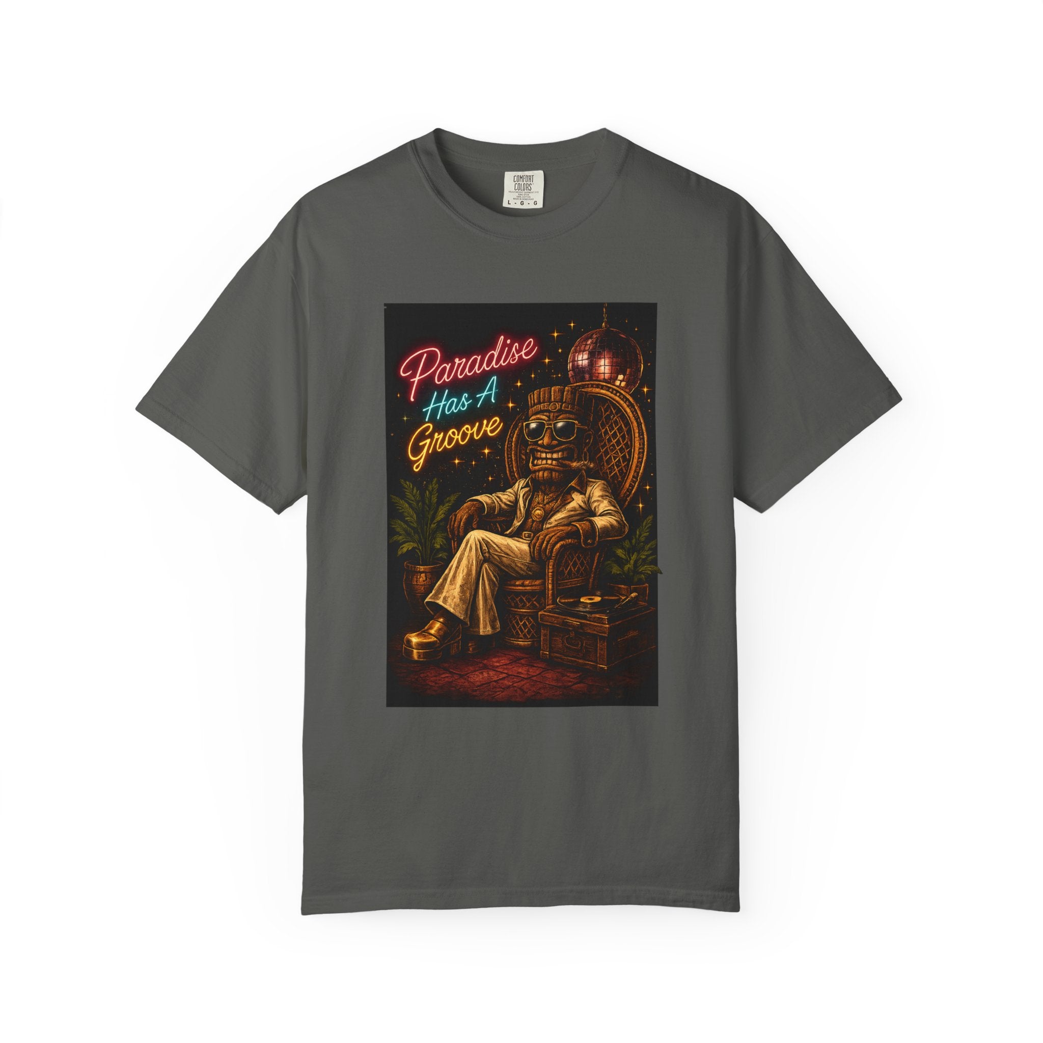Paradise Groove T-Shirt — Tropical Tiki Beach Tee