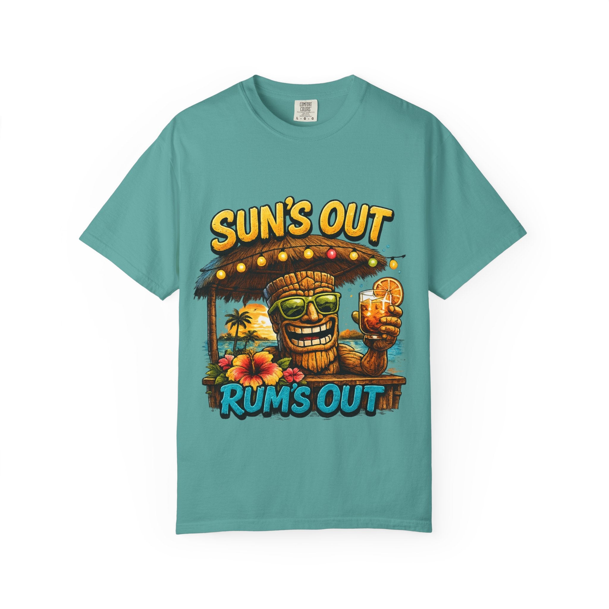Suns Out Rums Out T-Shirt — Tropical Tiki Beach Tee