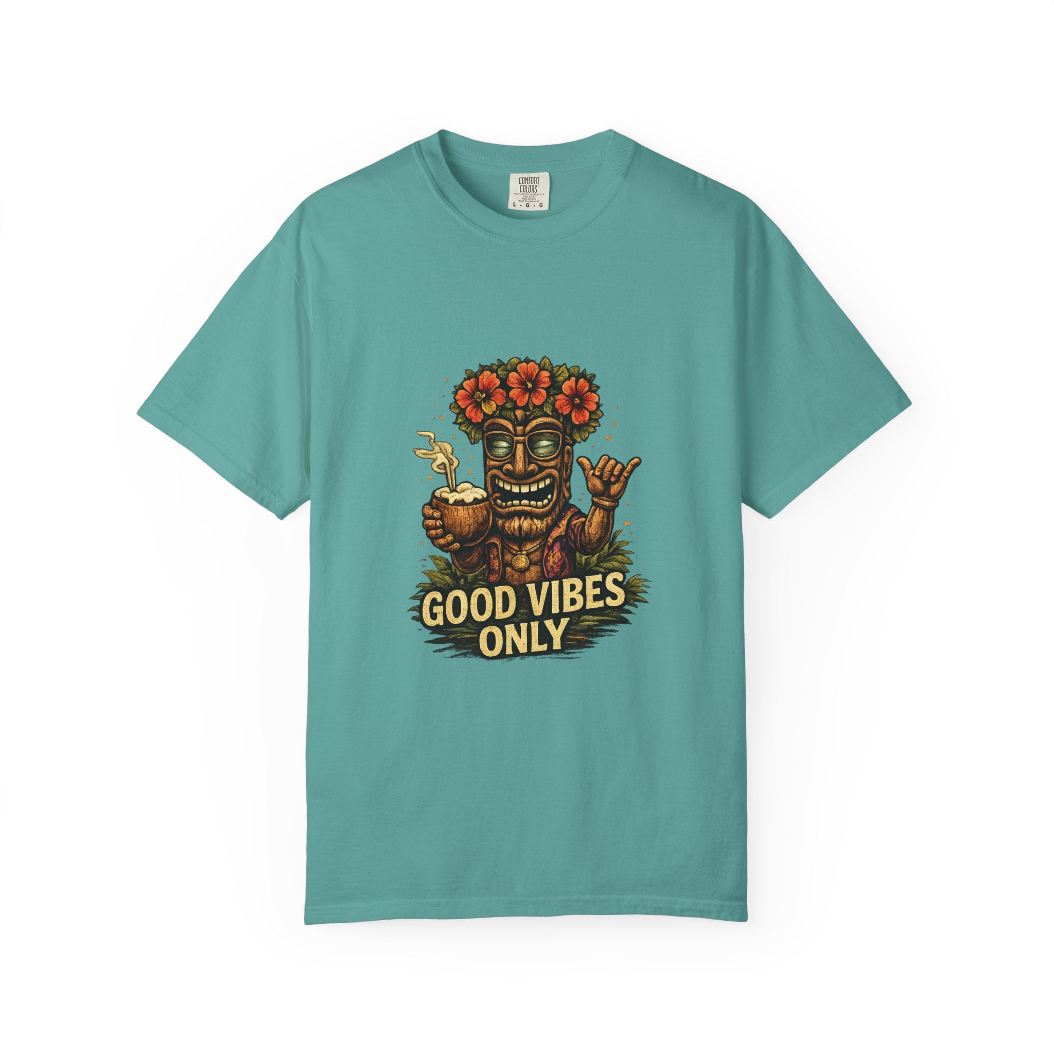 Good Vibes Only T-Shirt — Tropical Tiki Beach Tee