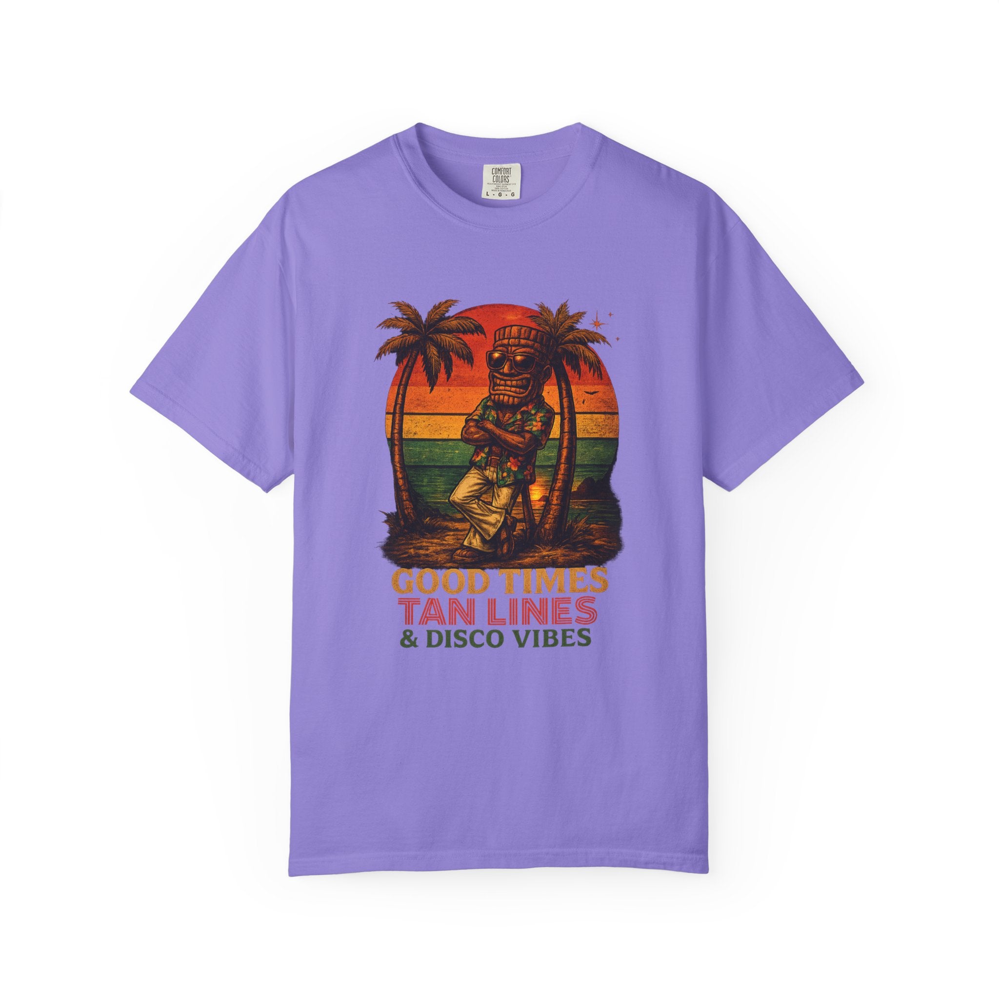 Good Times Tiki Disco T-Shirt — Tropical Tiki Beach Tee