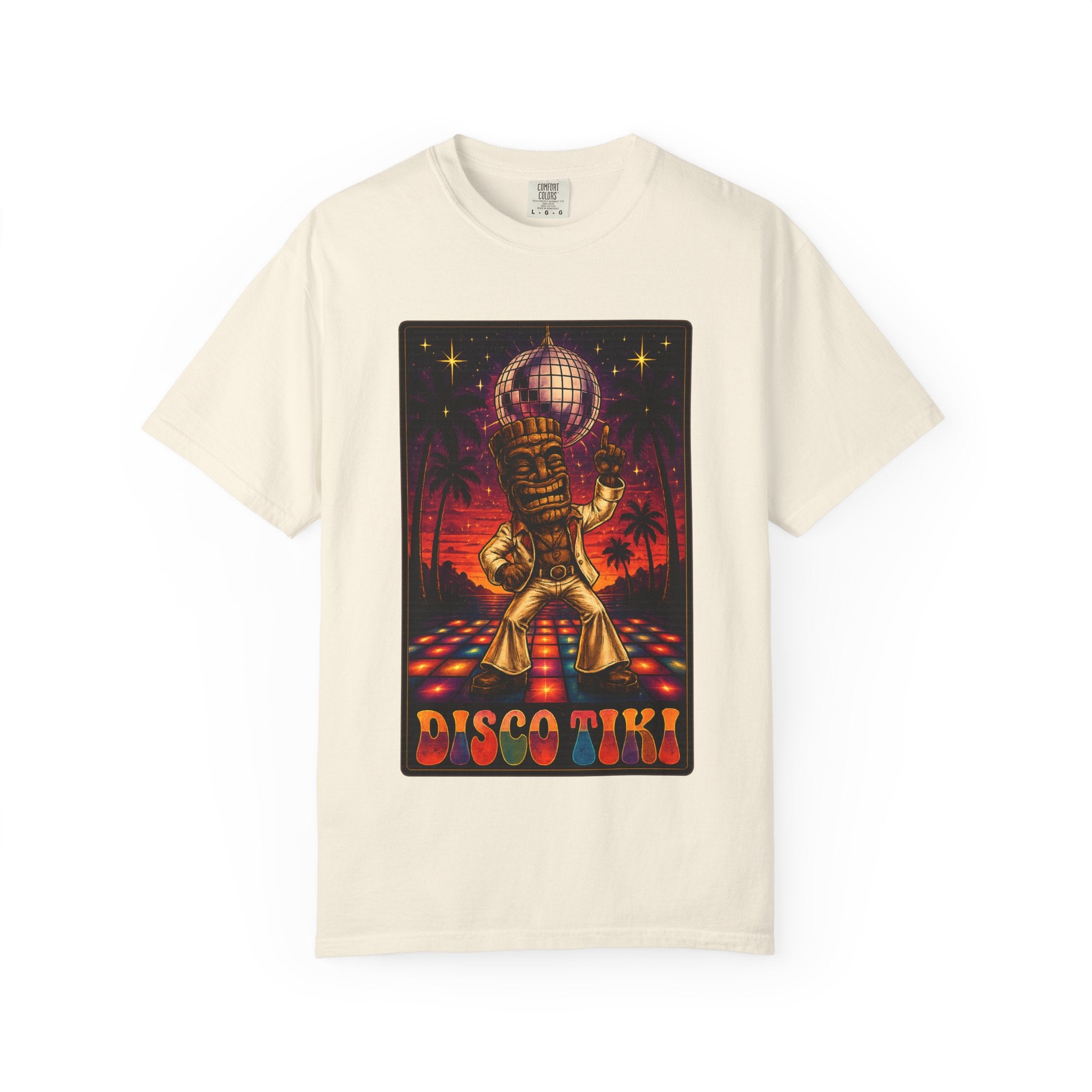 Tiki Disco One T-Shirt — Tropical Tiki Beach Tee