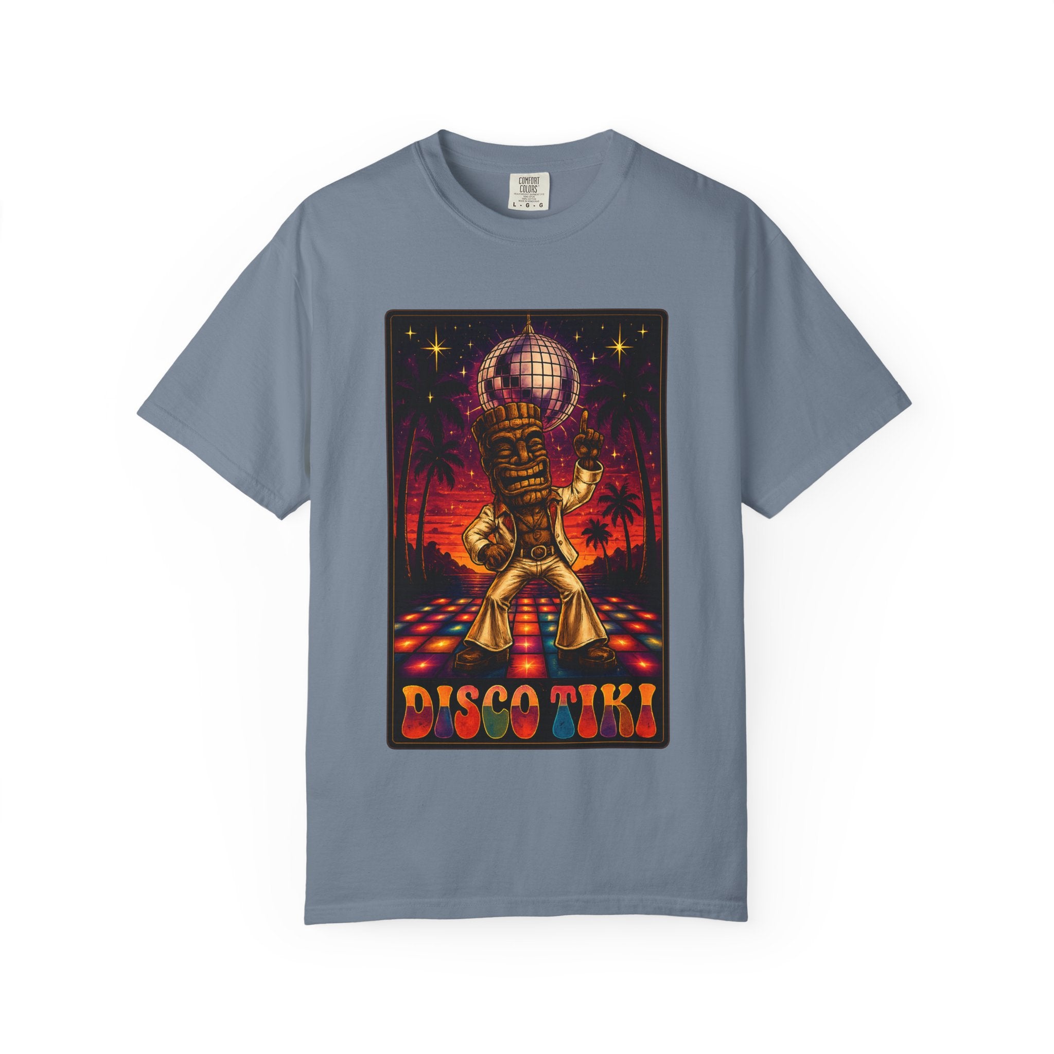 Tiki Disco One T-Shirt — Tropical Tiki Beach Tee
