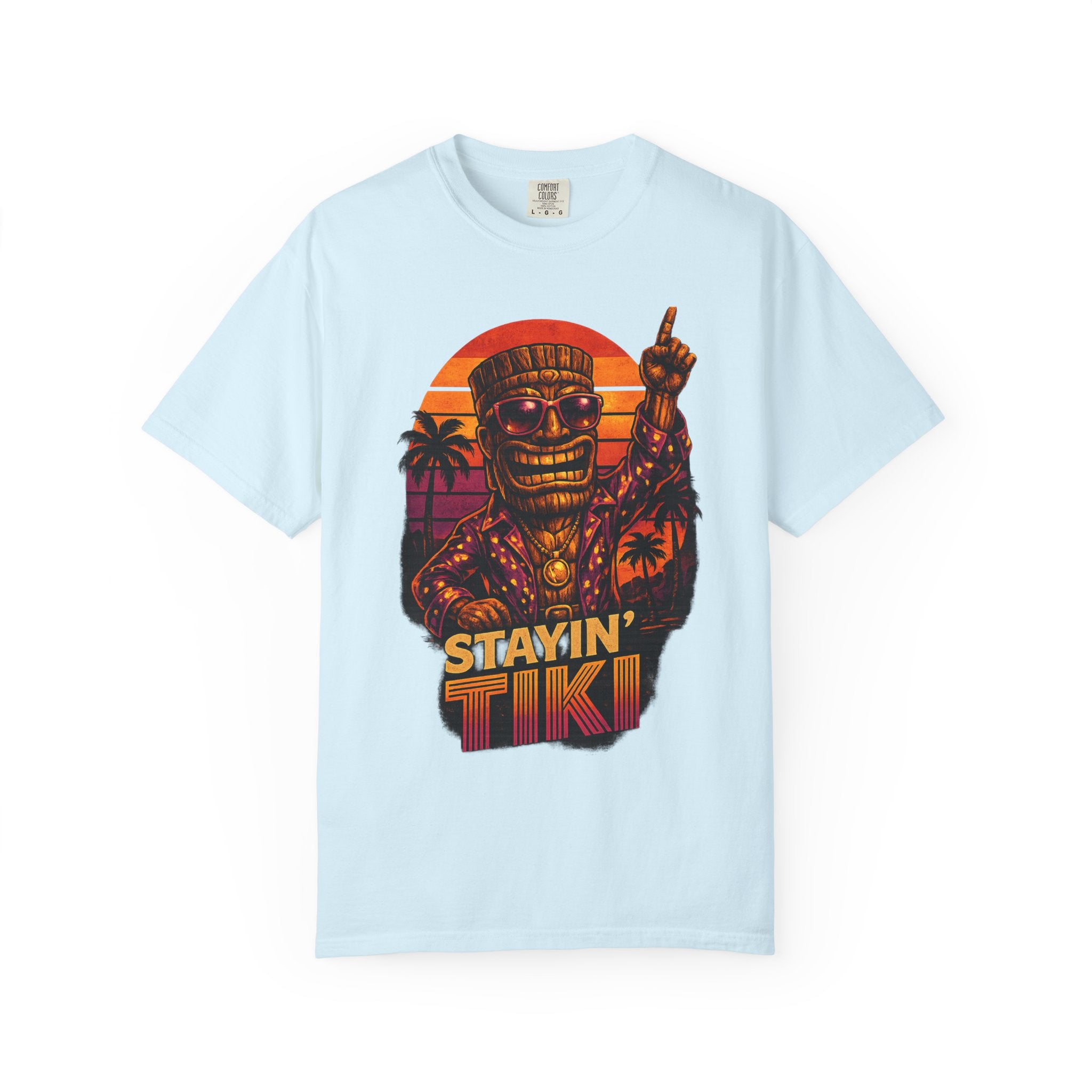 Stayin' Tiki T-Shirt — Tropical Tiki Beach Tee