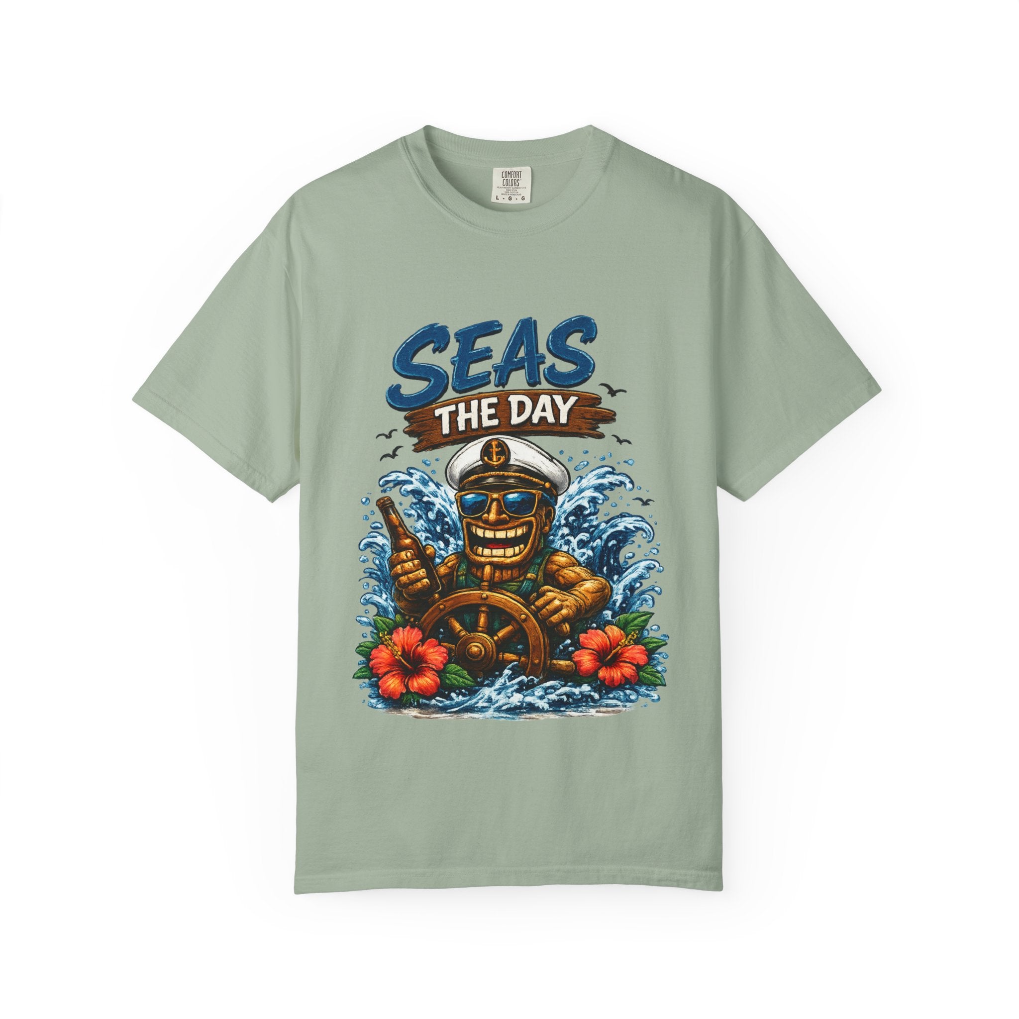 Seas the Day T-Shirt — Tropical Tiki Beach Tee