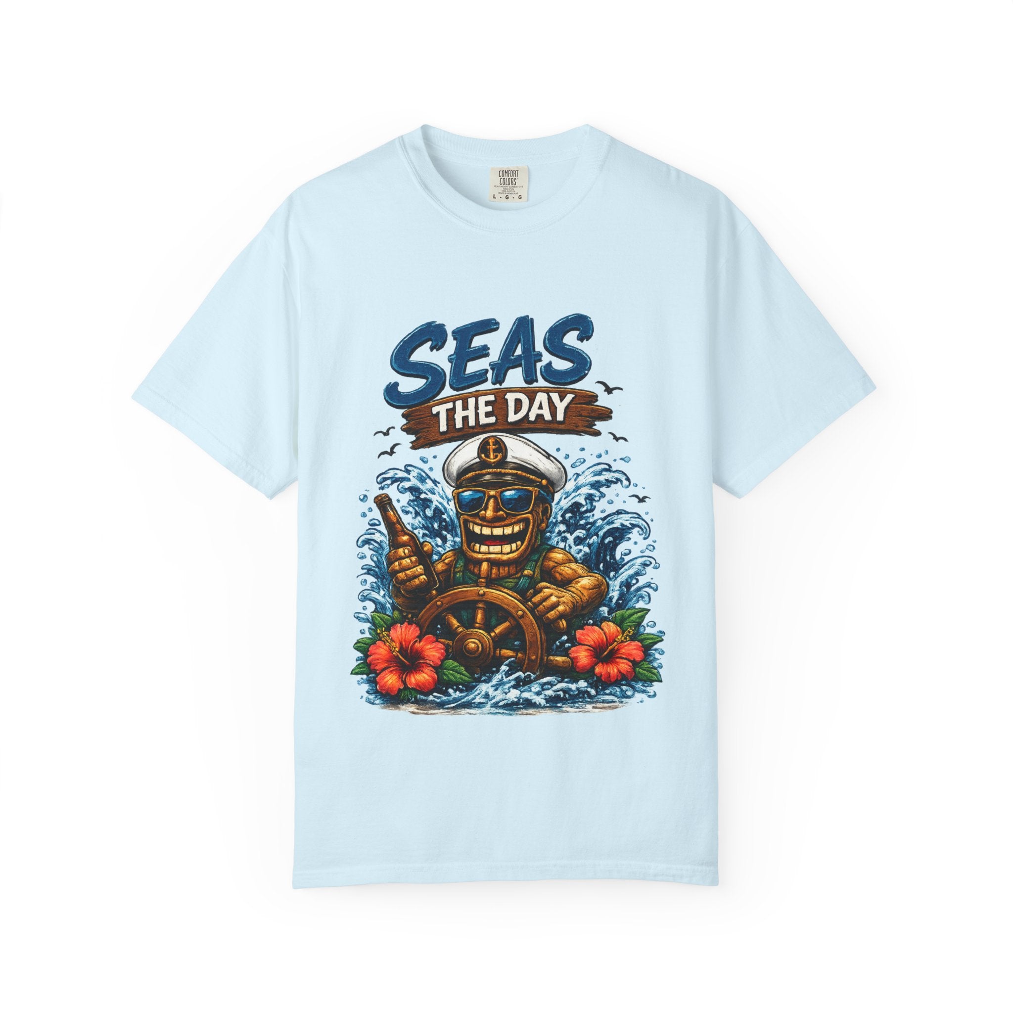 Seas the Day T-Shirt — Tropical Tiki Beach Tee