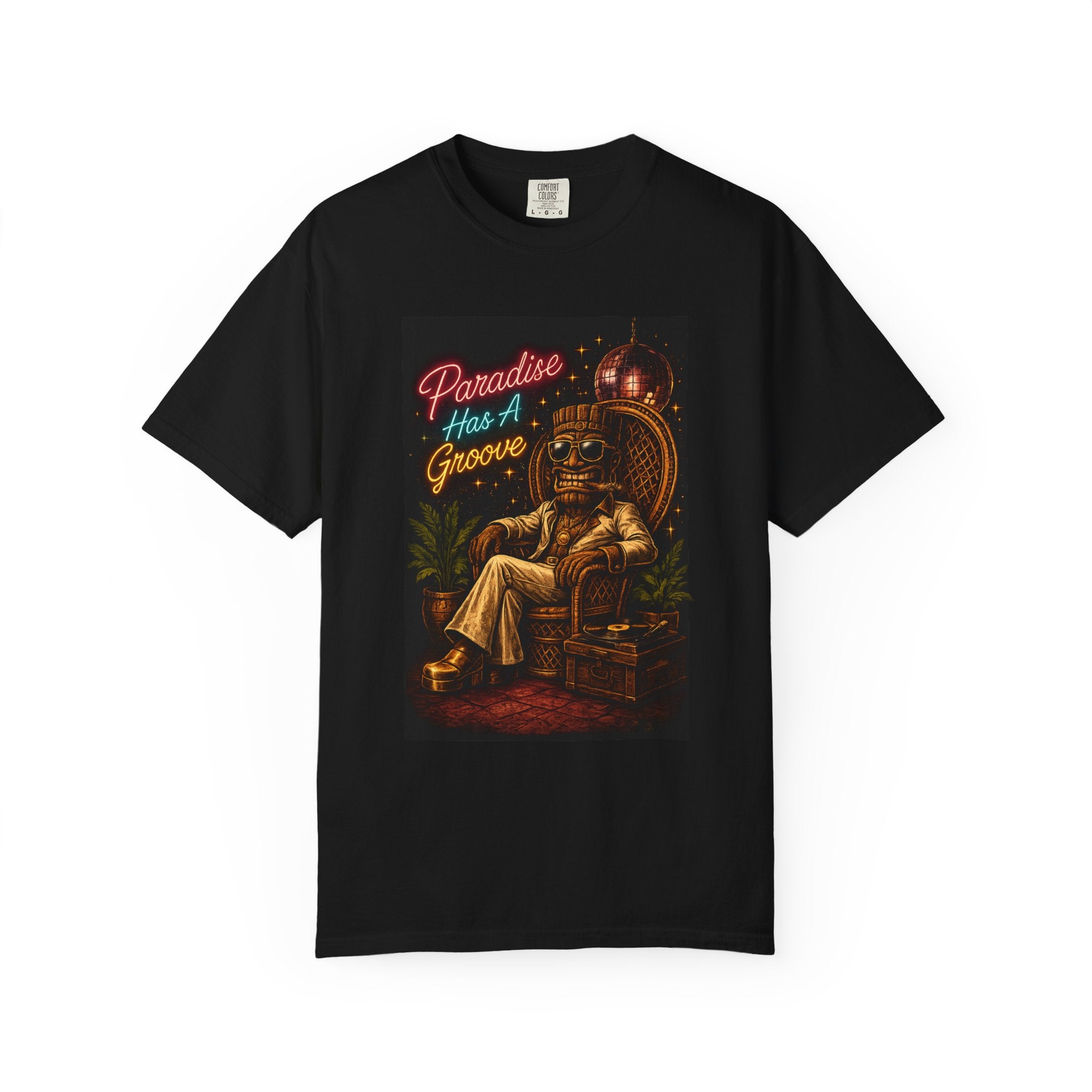 Paradise Groove T-Shirt — Tropical Tiki Beach Tee