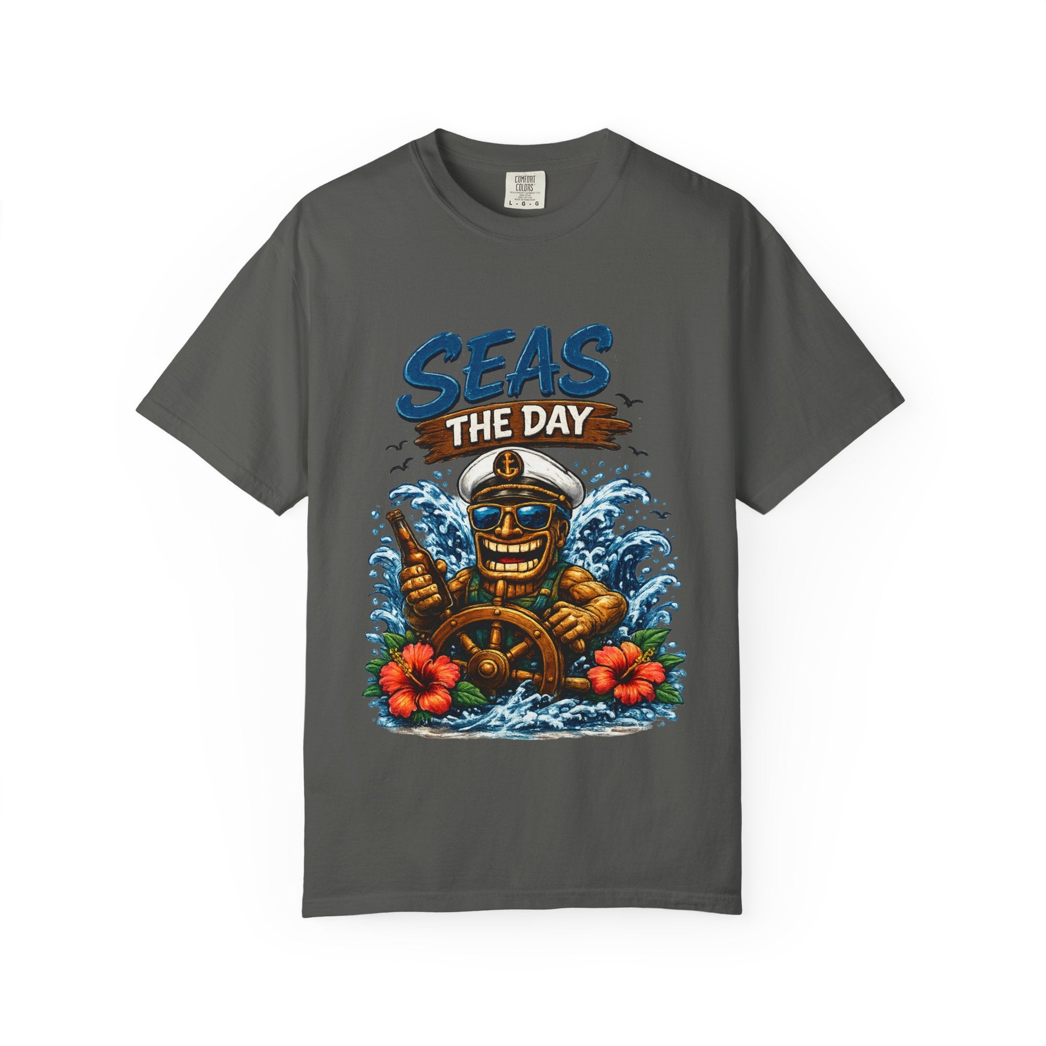 Seas the Day T-Shirt — Tropical Tiki Beach Tee