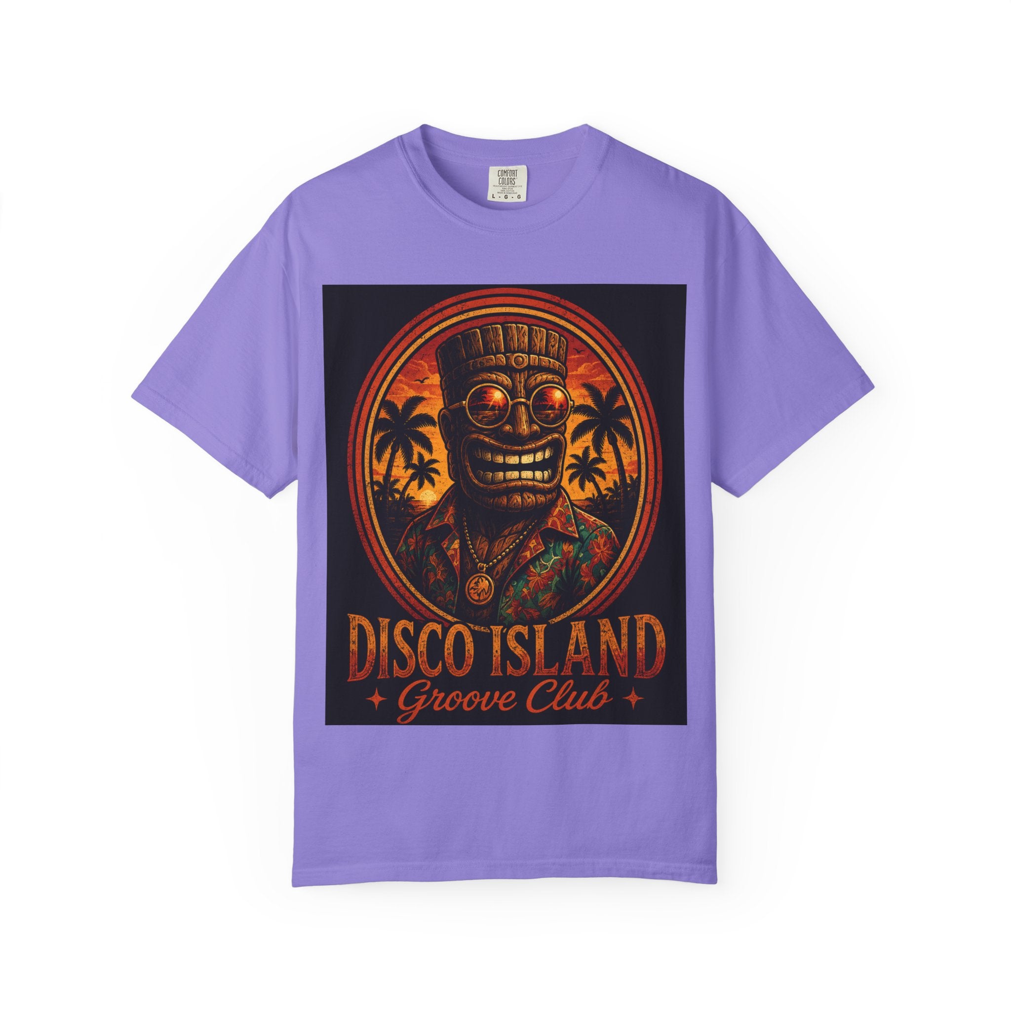 Disco Island Groove Club T-Shirt — Tropical Tiki Beach Tee