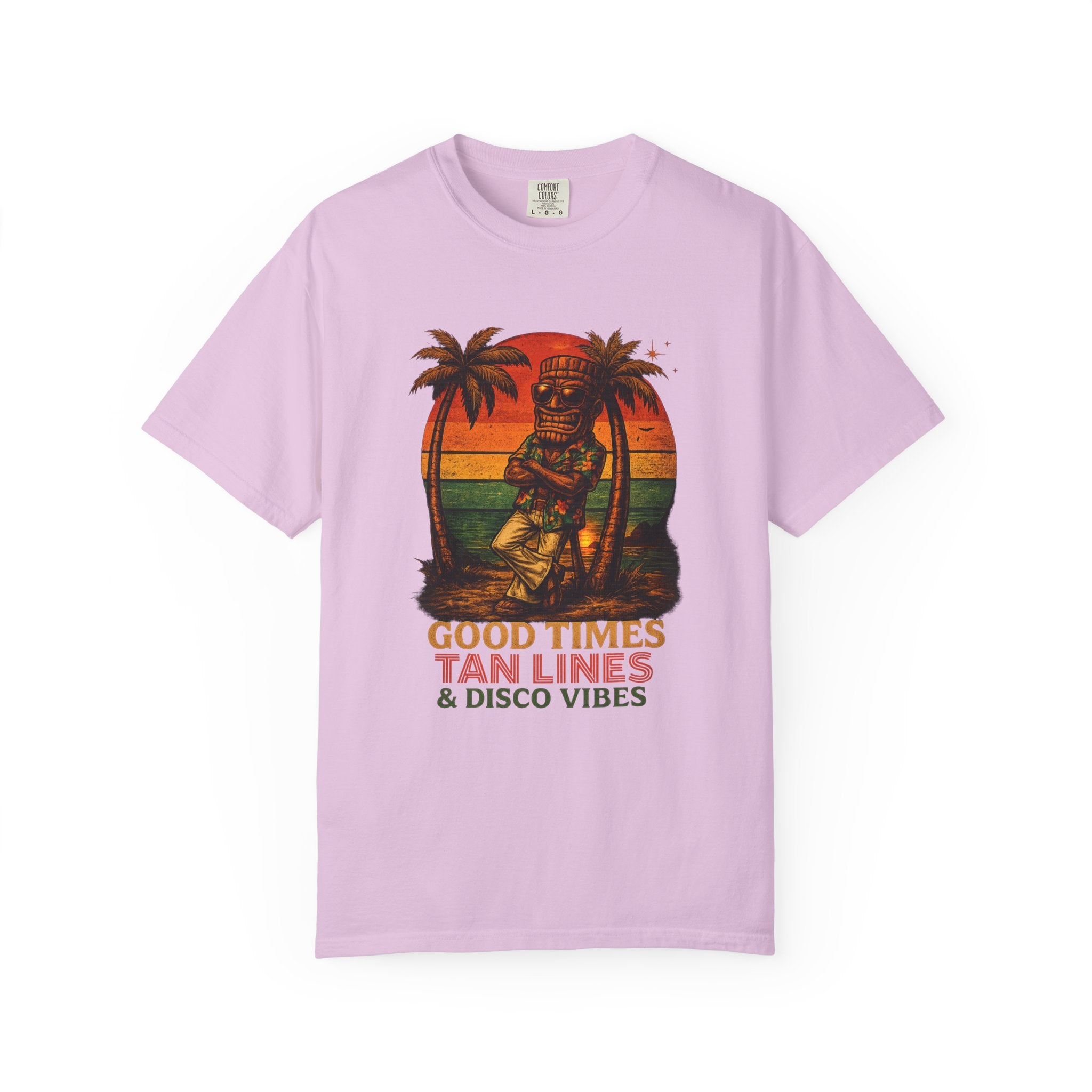 Good Times Tiki Disco T-Shirt — Tropical Tiki Beach Tee
