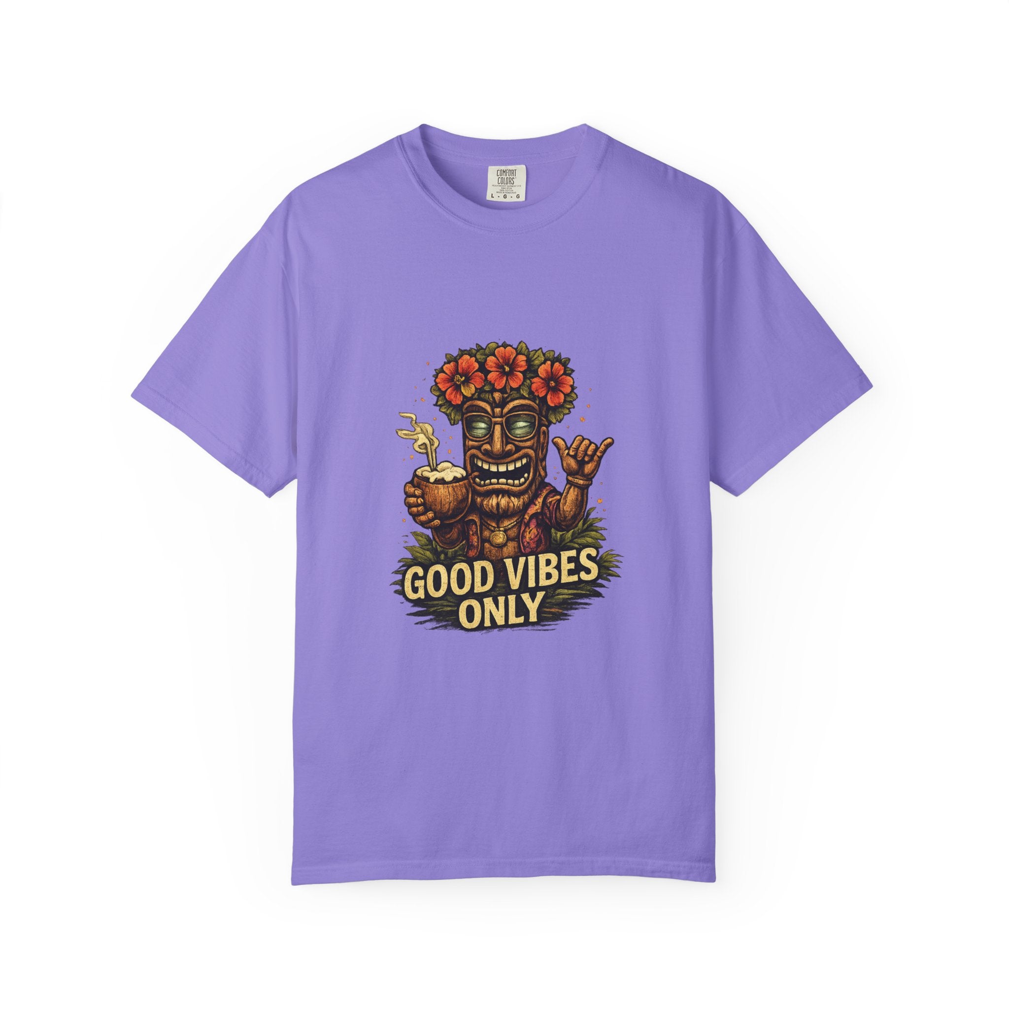Good Vibes Only T-Shirt — Tropical Tiki Beach Tee