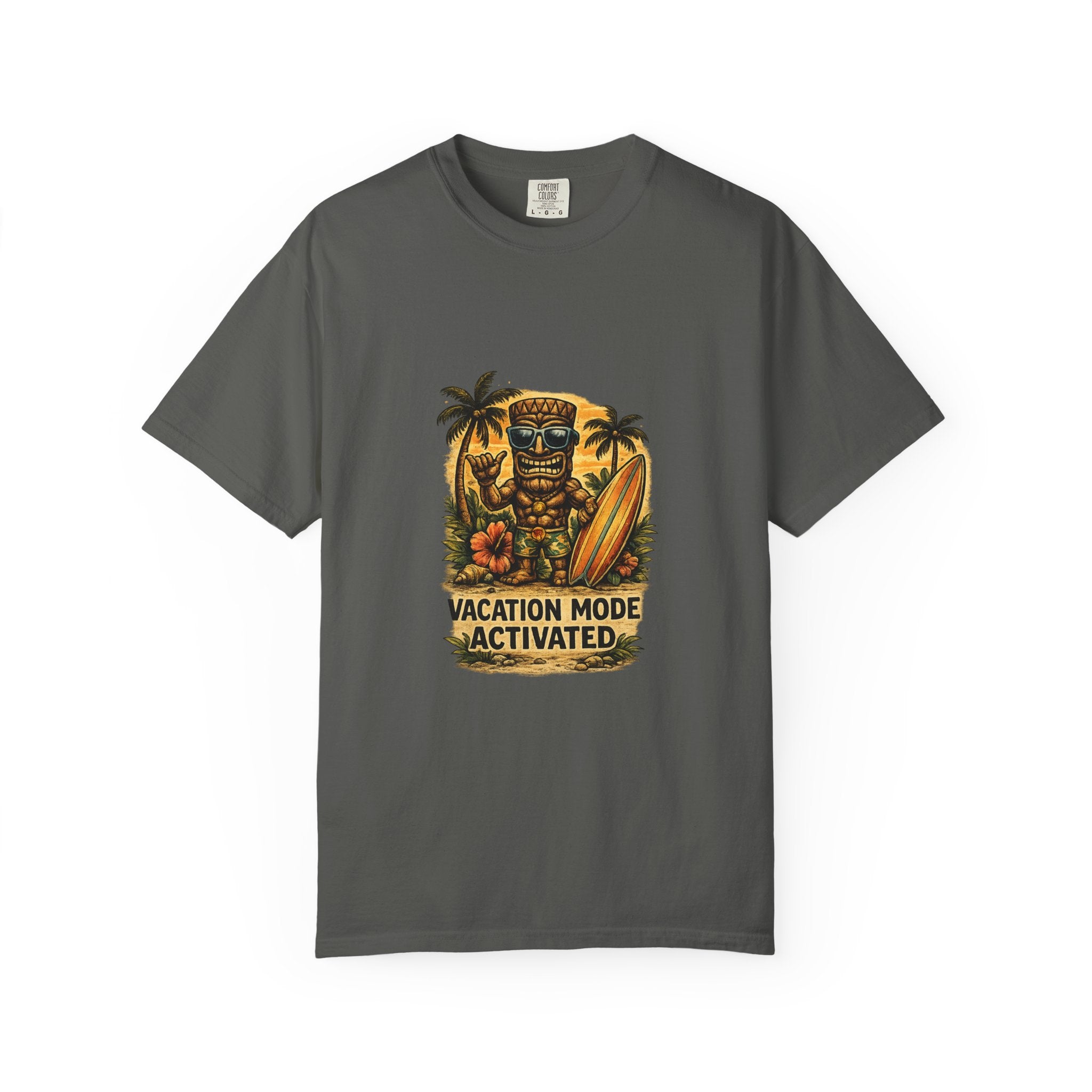 Vacation Mode Activated 3 T-Shirt — Tropical Tiki Beach Tee