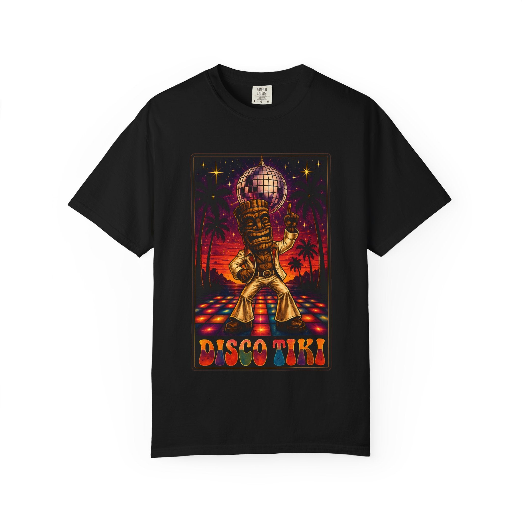 Tiki Disco One T-Shirt — Tropical Tiki Beach Tee