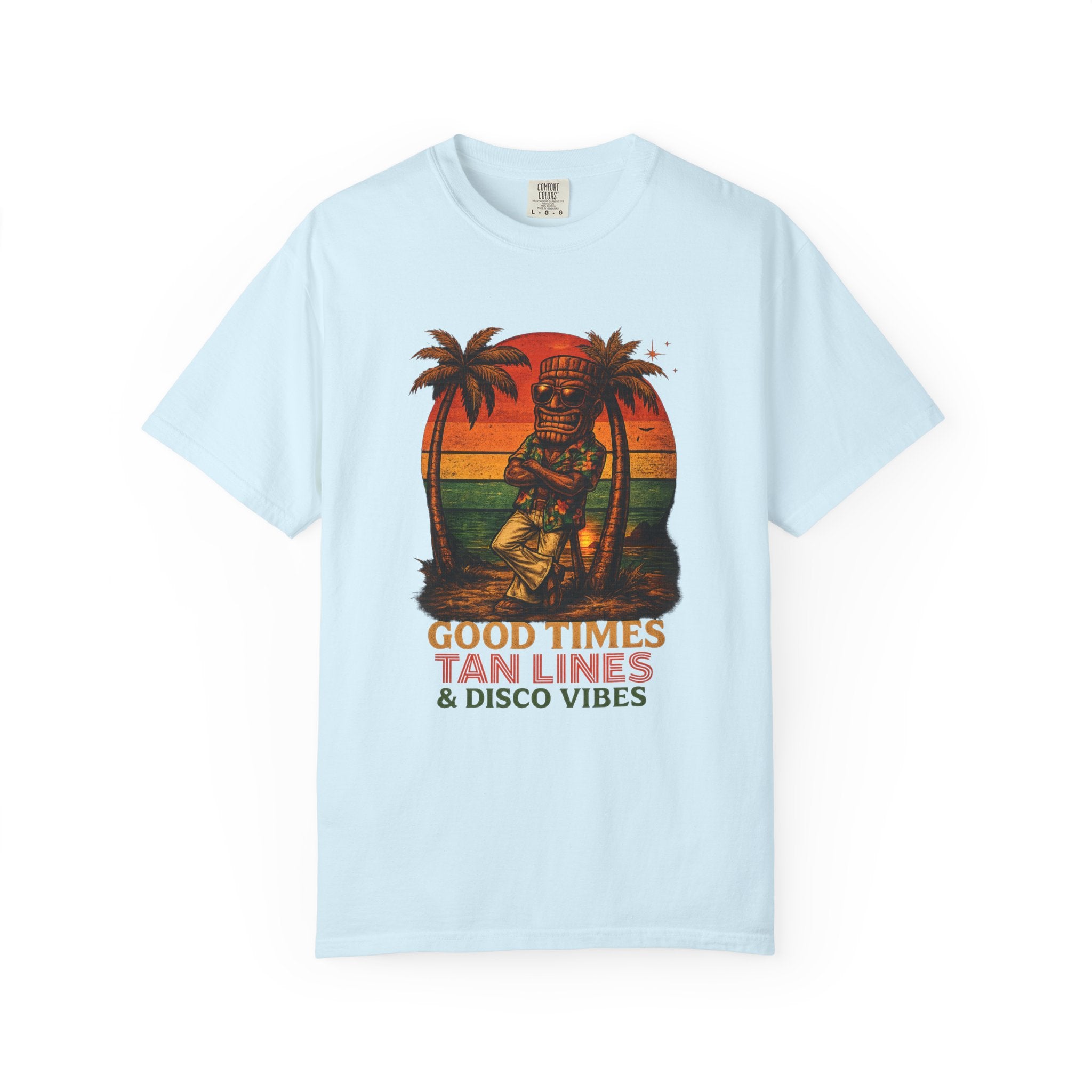 Good Times Tiki Disco T-Shirt — Tropical Tiki Beach Tee