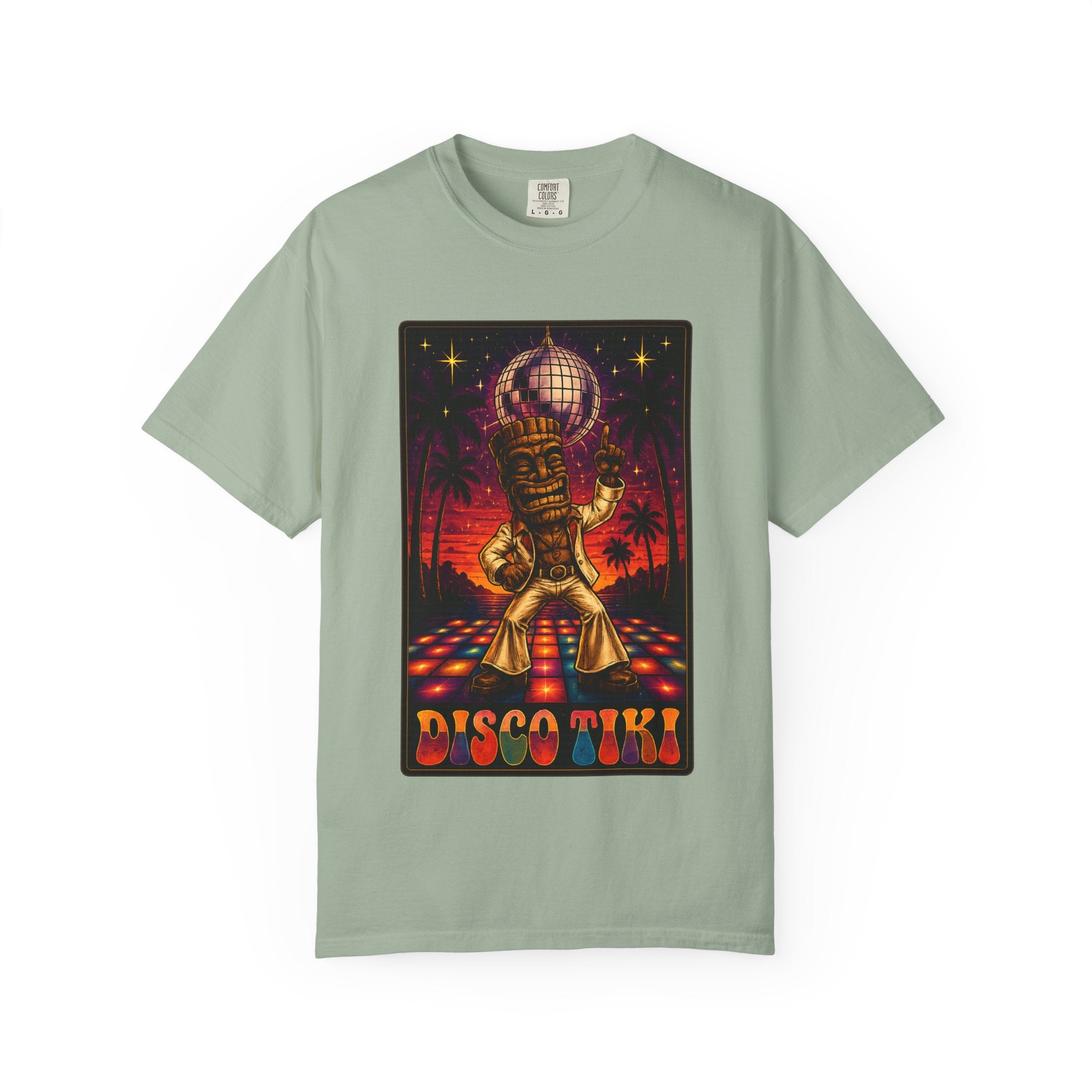 Tiki Disco One T-Shirt — Tropical Tiki Beach Tee