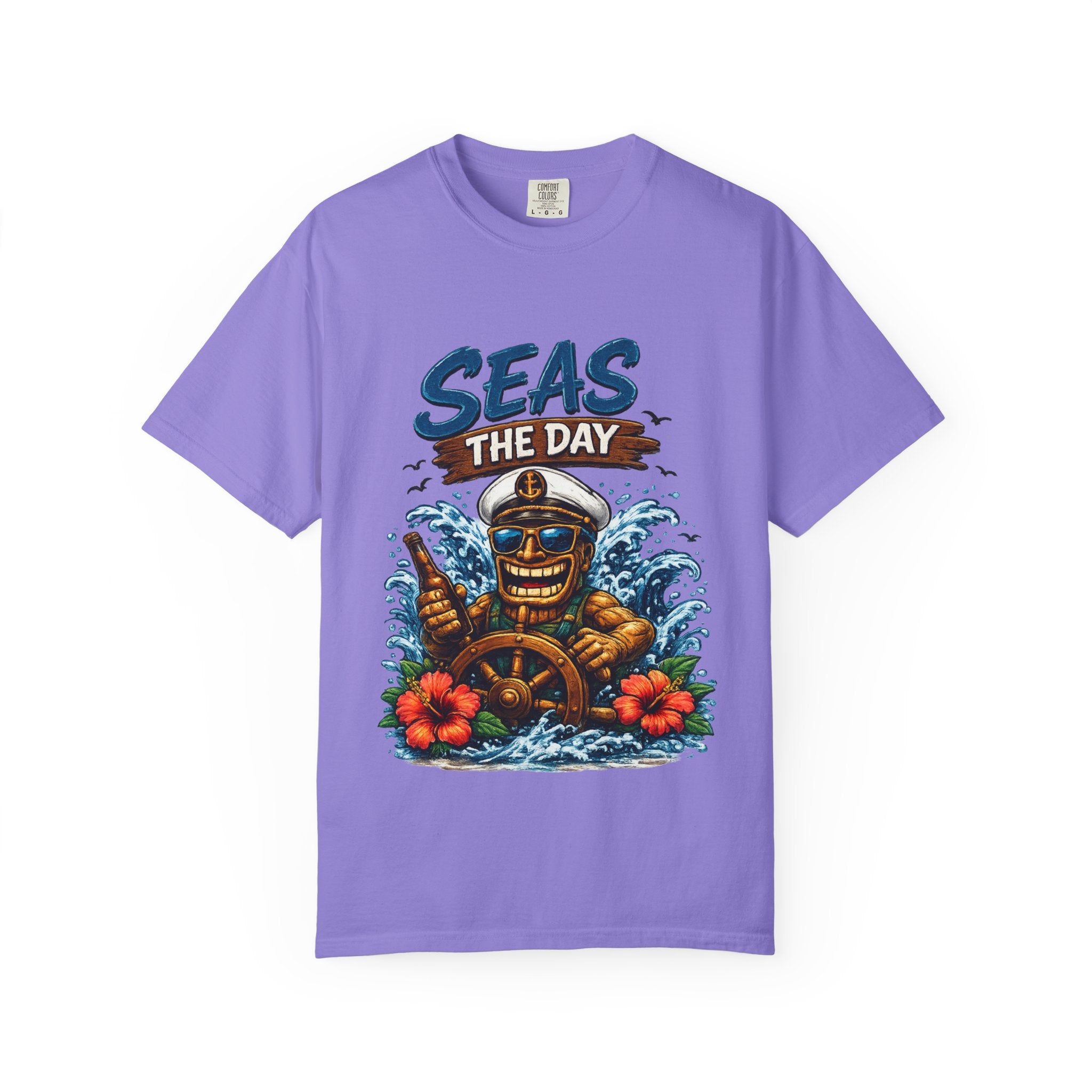 Seas the Day T-Shirt — Tropical Tiki Beach Tee