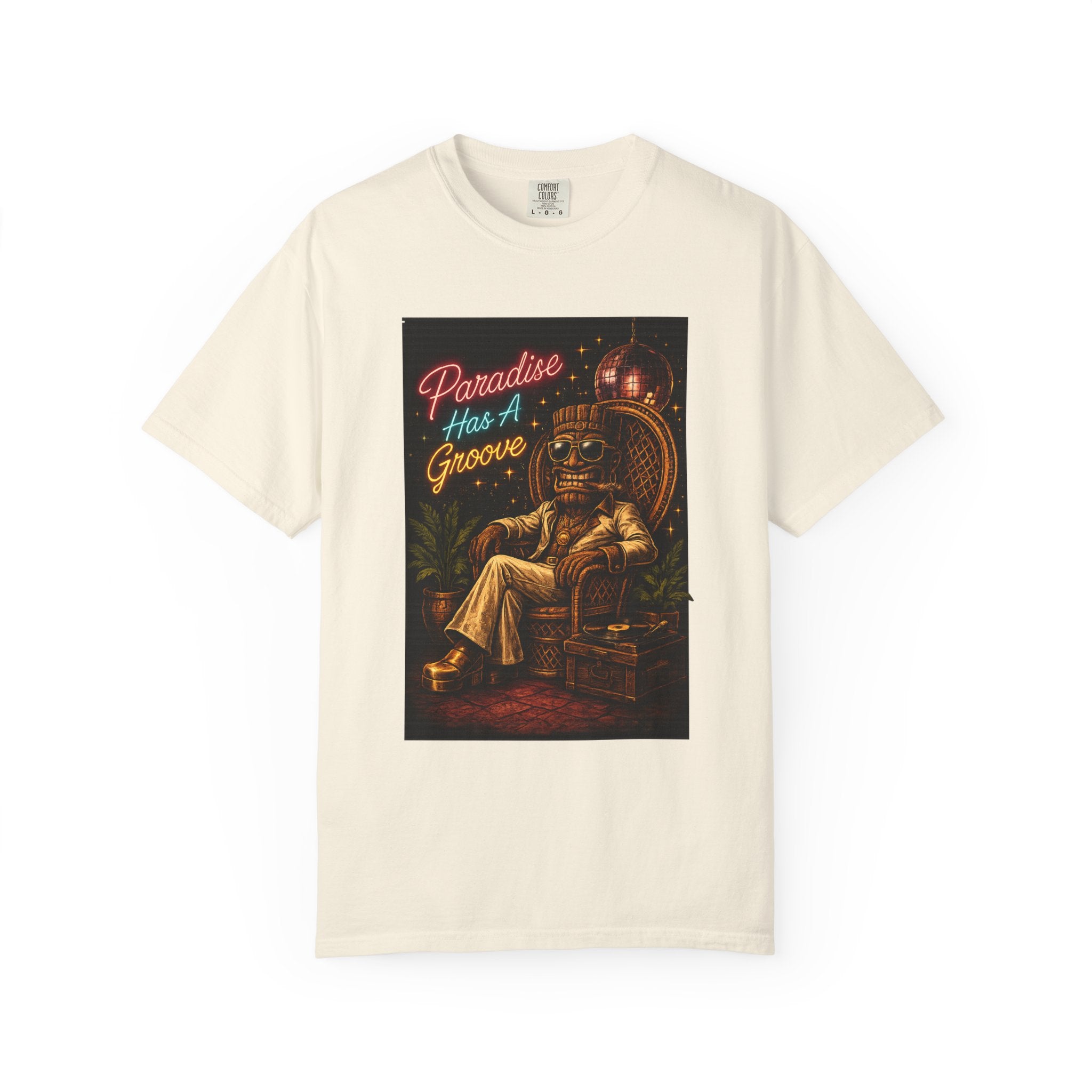 Paradise Groove T-Shirt — Tropical Tiki Beach Tee
