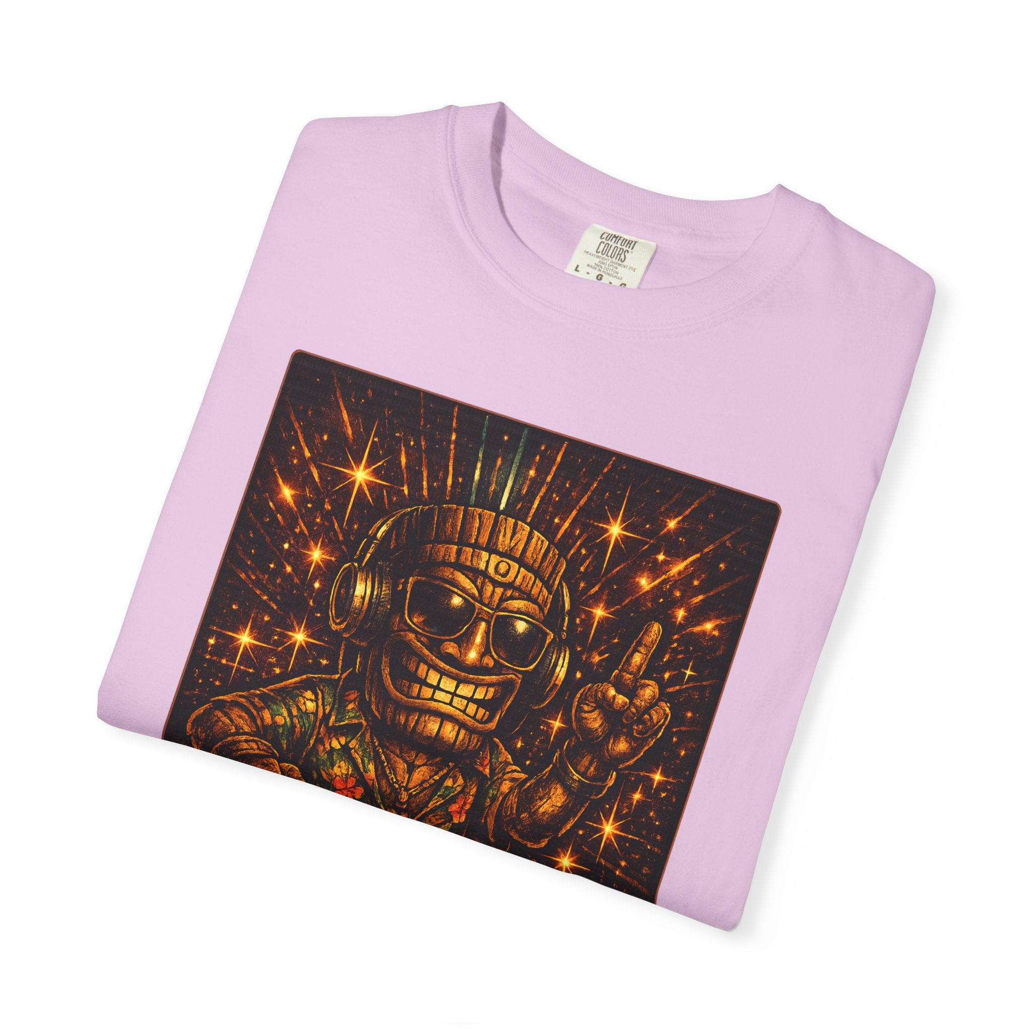 Tiki Disco Beats T-Shirt — Tropical Tiki Beach Tee