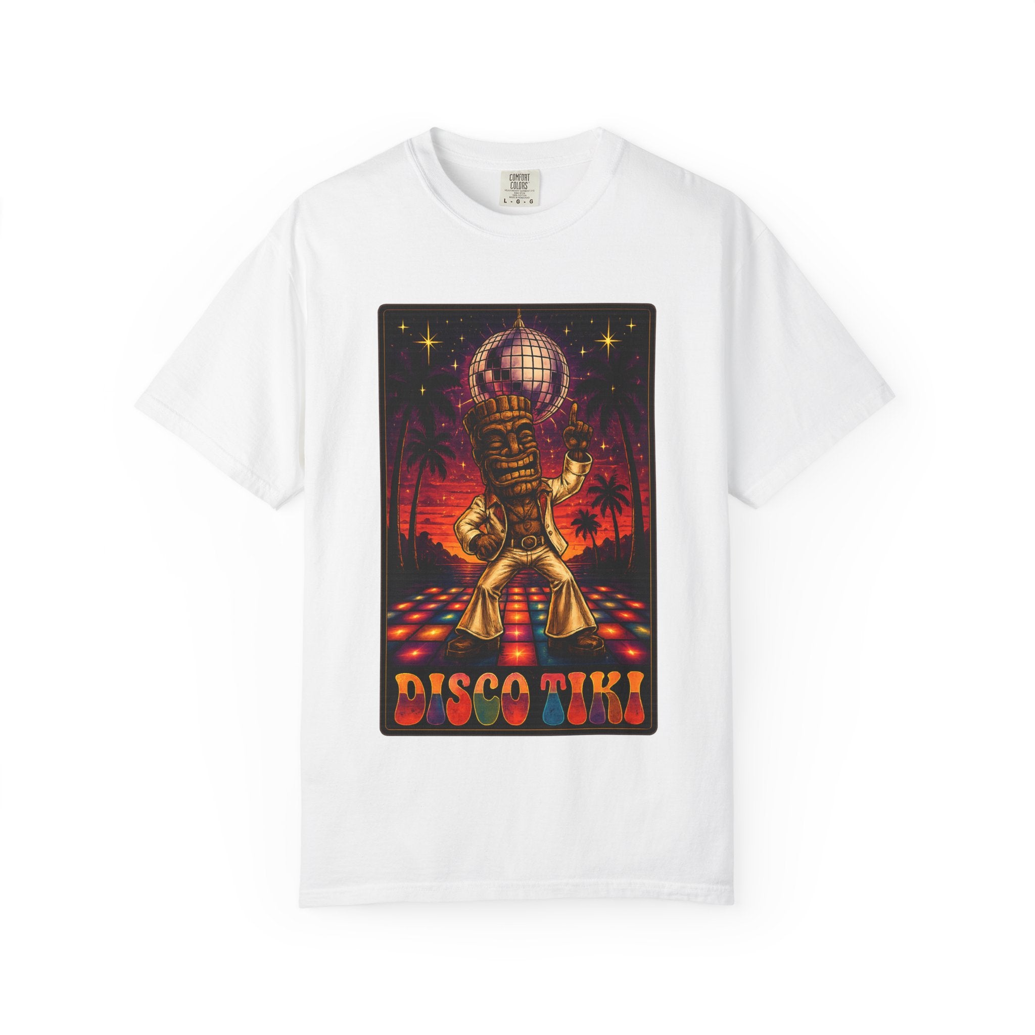 Tiki Disco One T-Shirt — Tropical Tiki Beach Tee