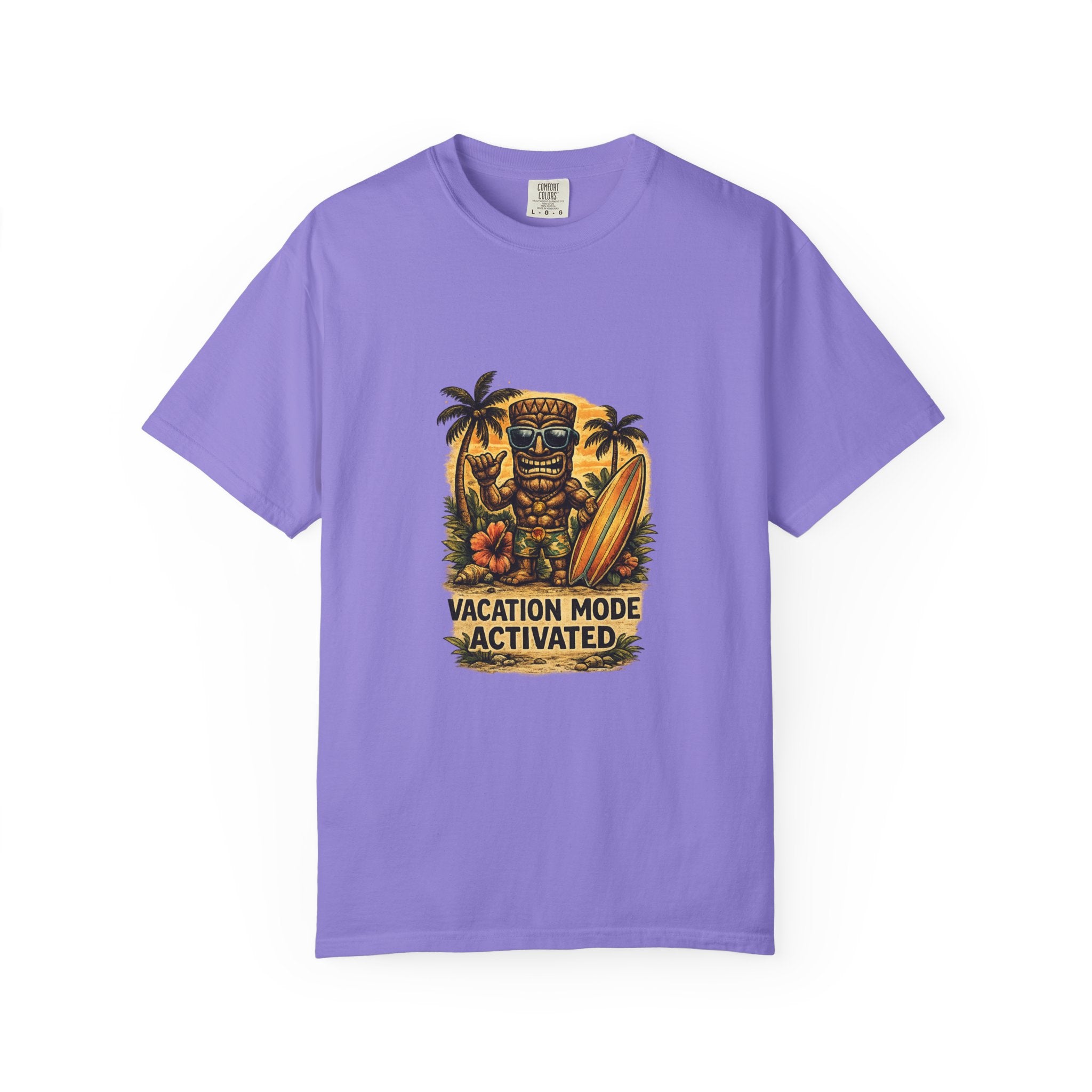Vacation Mode Activated 3 T-Shirt — Tropical Tiki Beach Tee