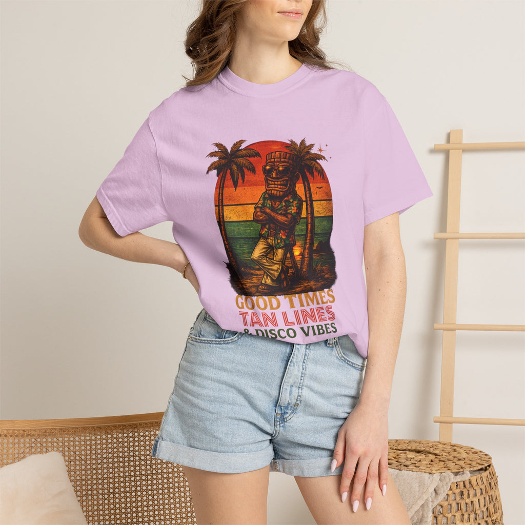 Good Times Tiki Disco T-Shirt — Tropical Tiki Beach Tee