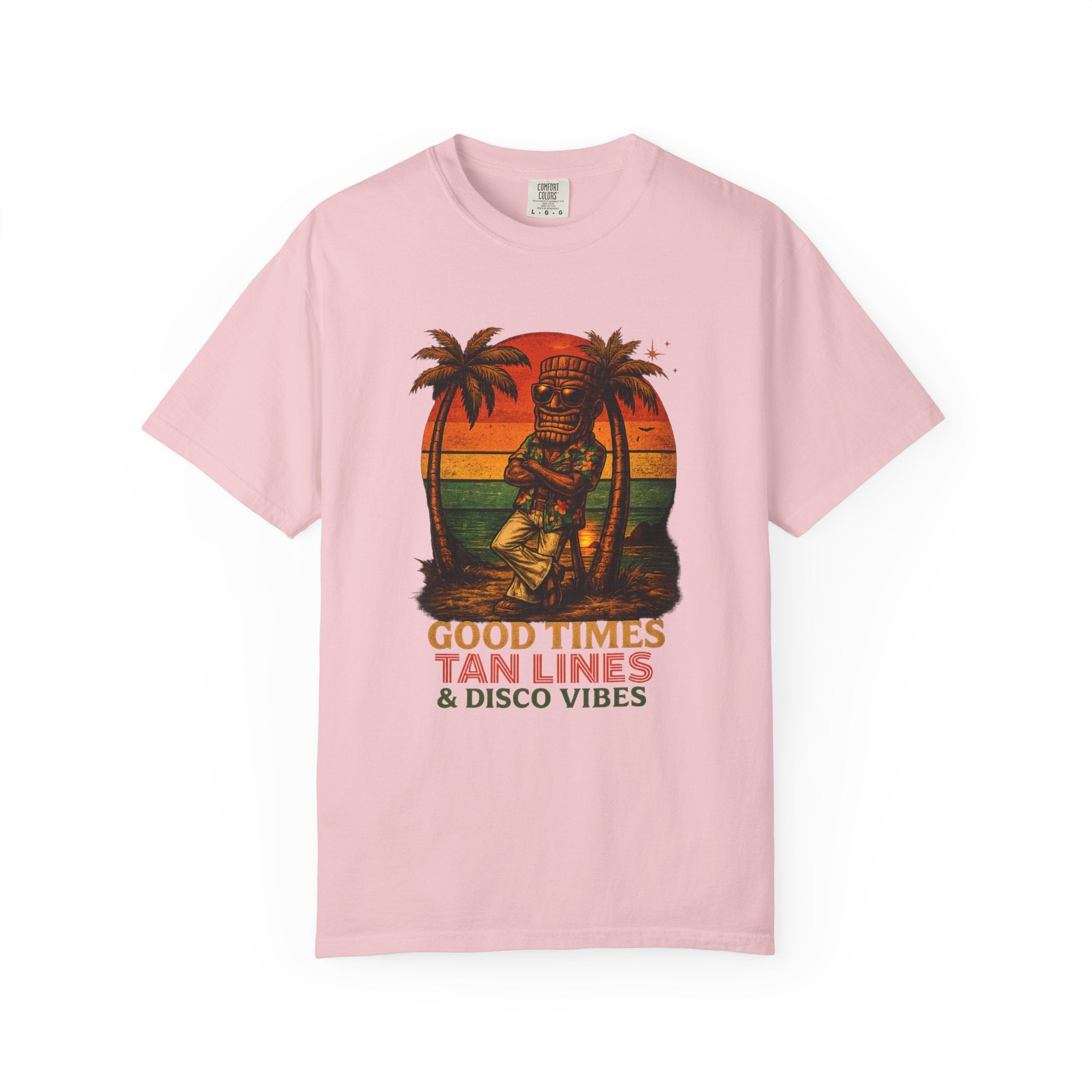 Good Times Tiki Disco T-Shirt — Tropical Tiki Beach Tee