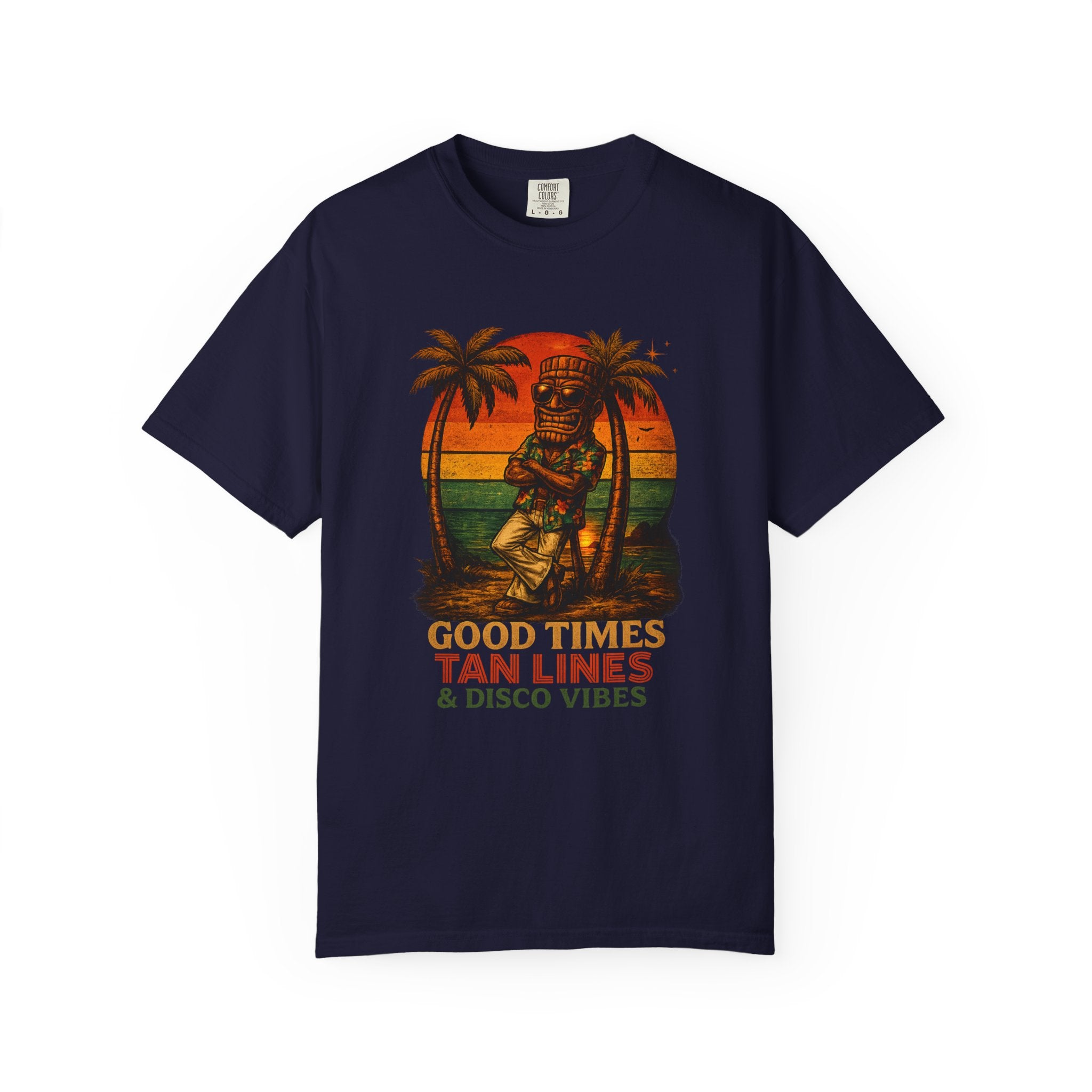 Good Times Tiki Disco T-Shirt — Tropical Tiki Beach Tee