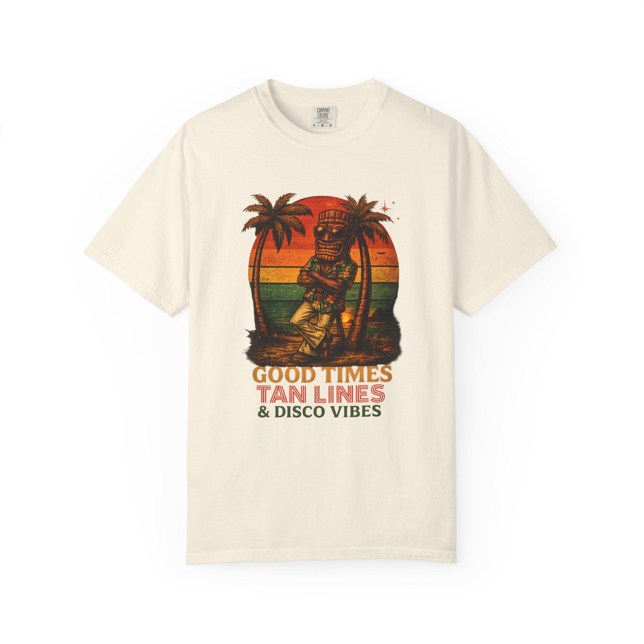 Good Times Tiki Disco T-Shirt — Tropical Tiki Beach Tee