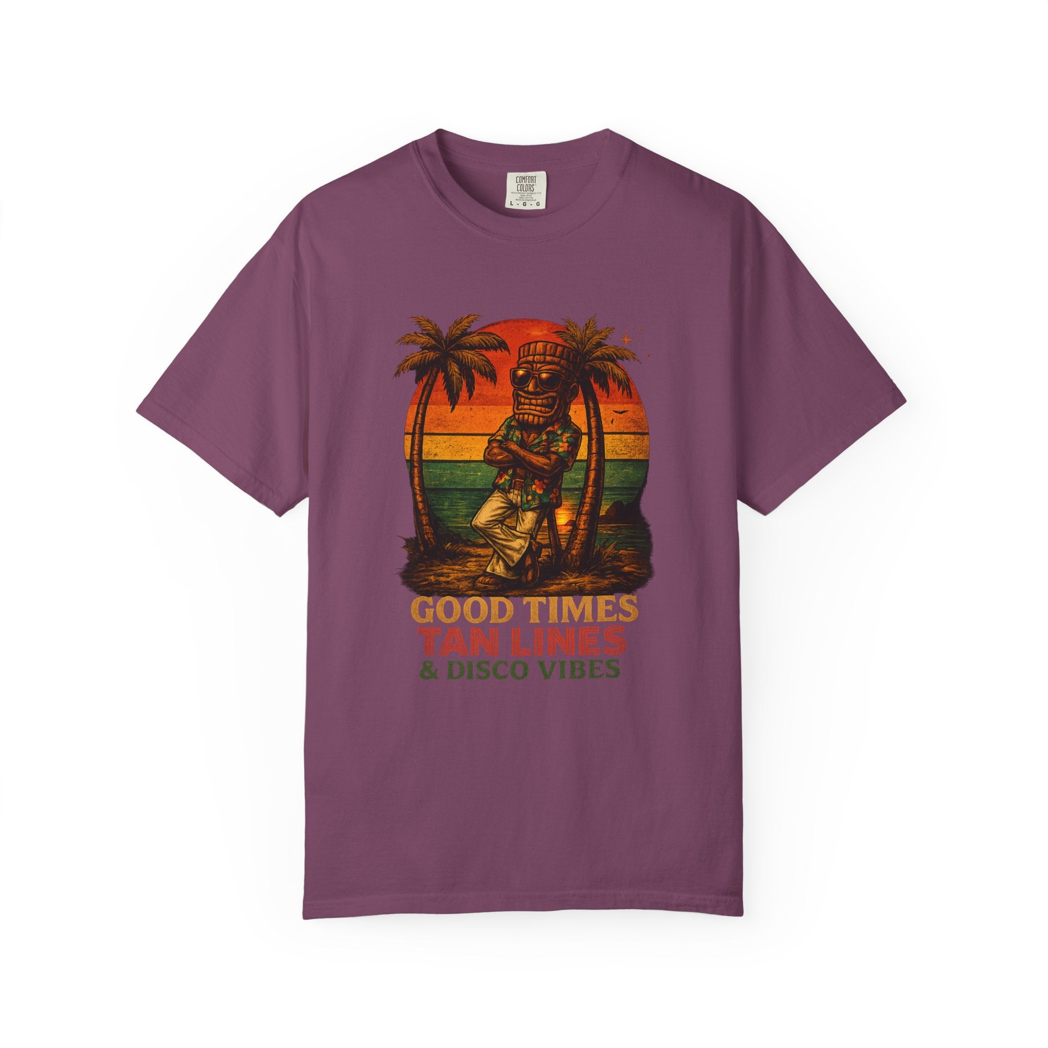 Good Times Tiki Disco T-Shirt — Tropical Tiki Beach Tee