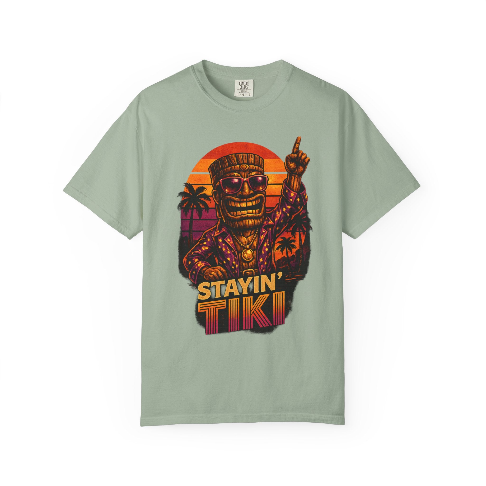 Stayin' Tiki T-Shirt — Tropical Tiki Beach Tee