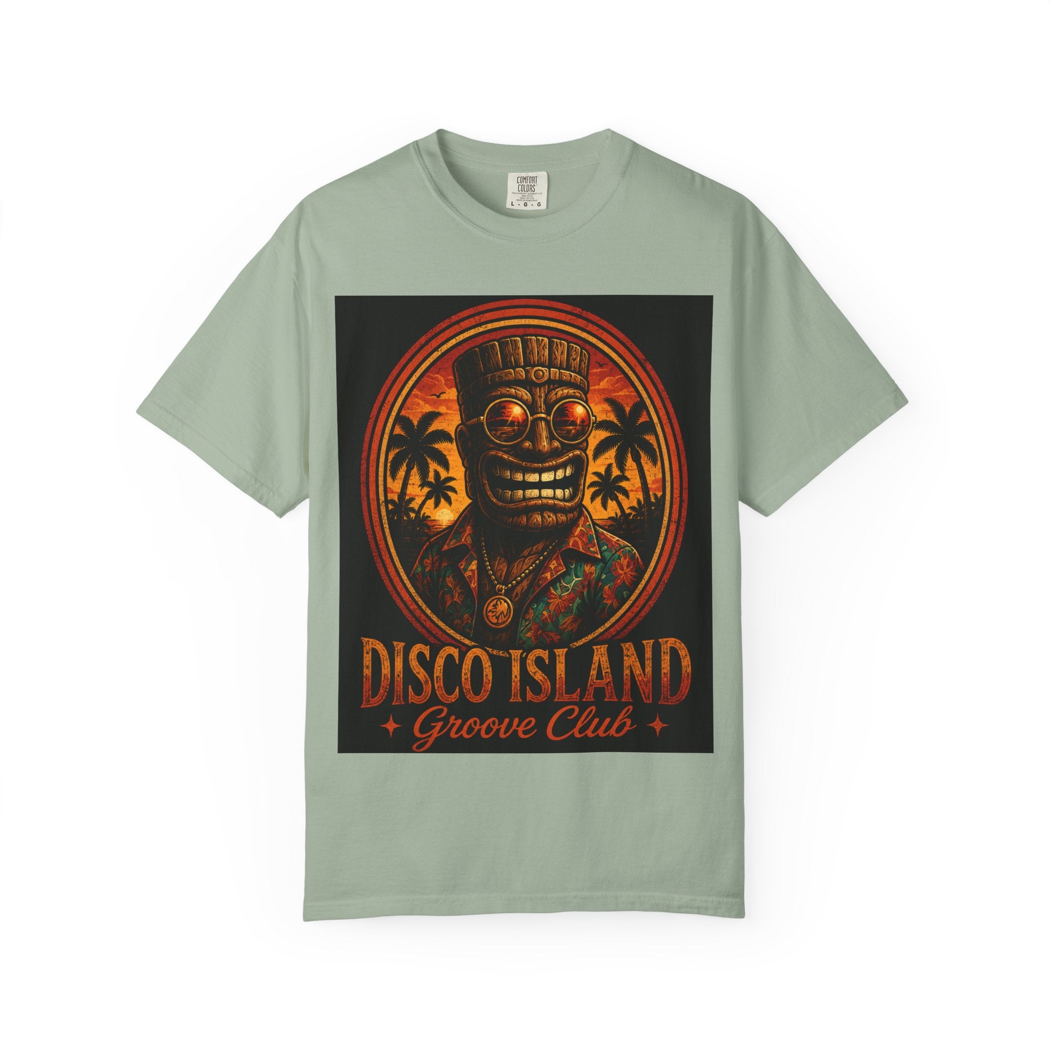 Disco Island Groove Club T-Shirt — Tropical Tiki Beach Tee