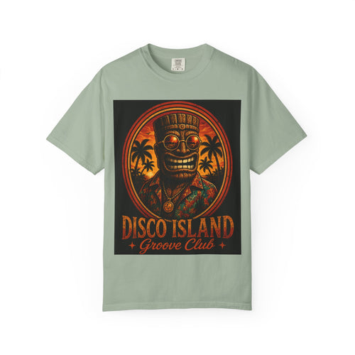 Disco Island Groove Club T-Shirt — Tropical Tiki Beach Tee