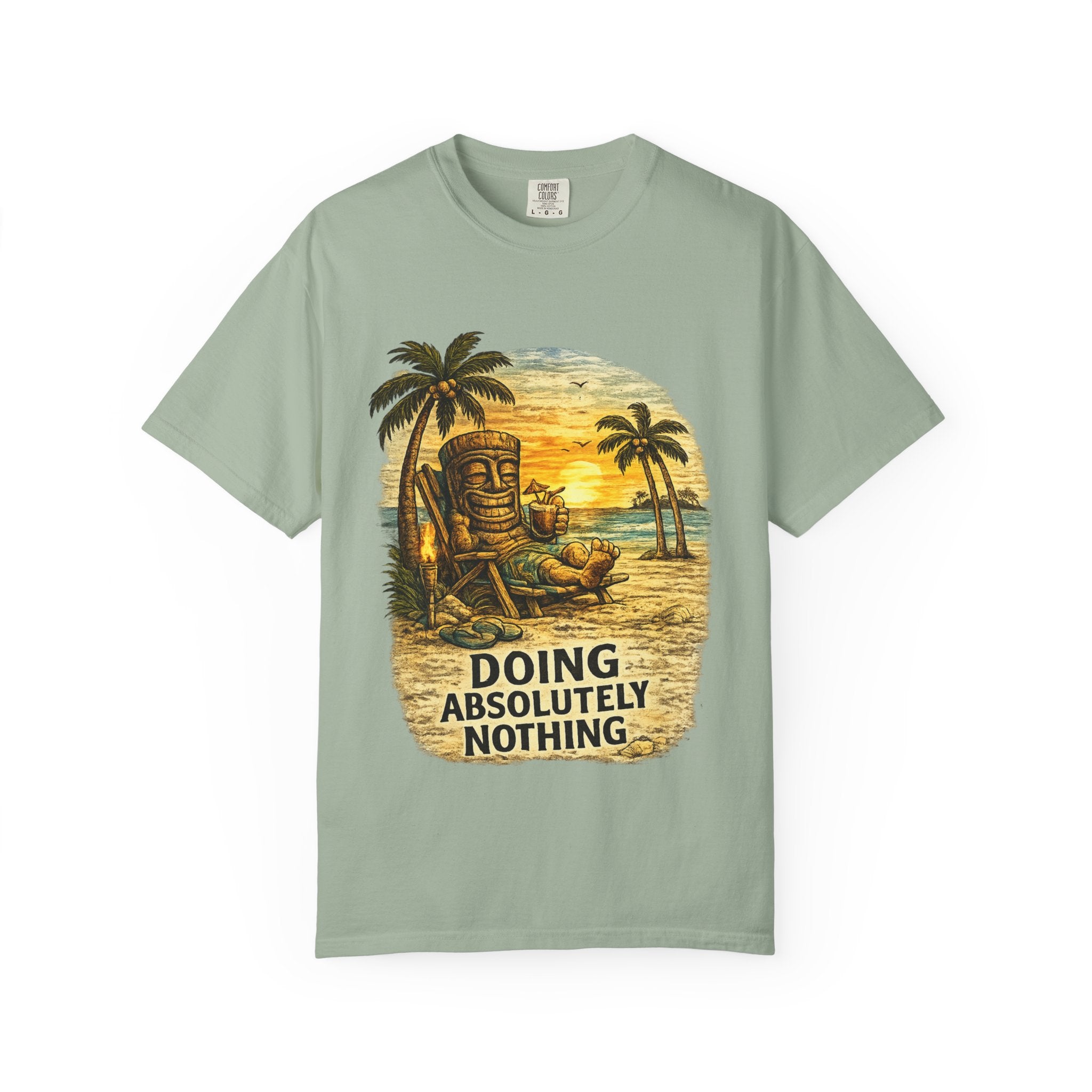 Doing Absolutely Nothing T-Shirt — Tropical Tiki Beach Tee